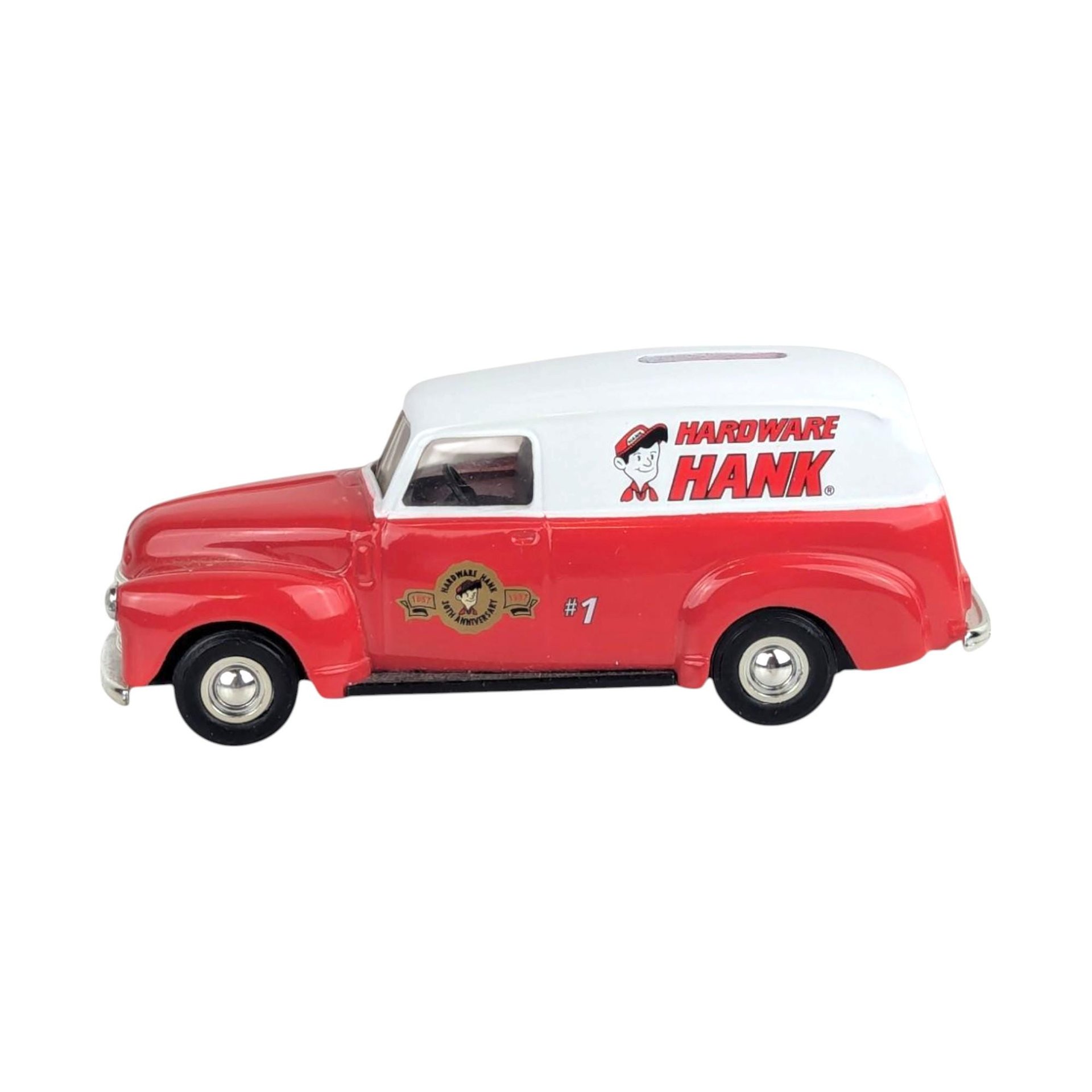 1999 ERTL Hardware Hank Die-Cast Car and Bank Set