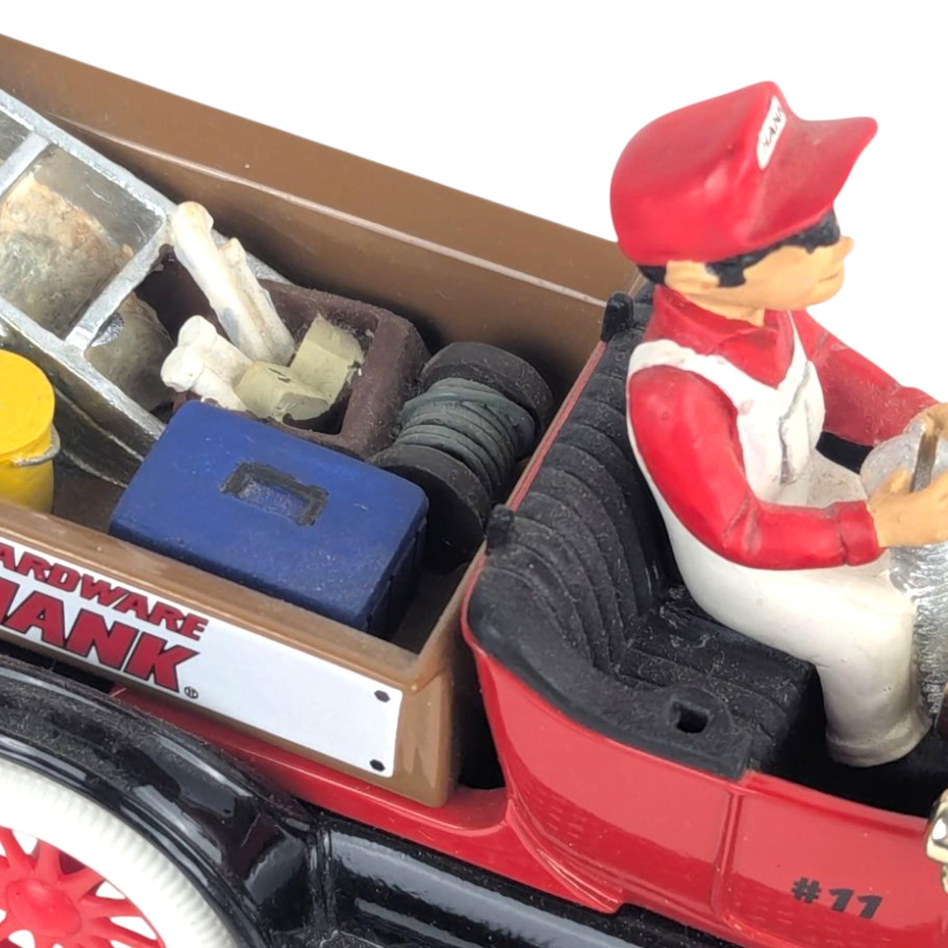 1999 ERTL Hardware Hank Die-Cast Car and Bank Set