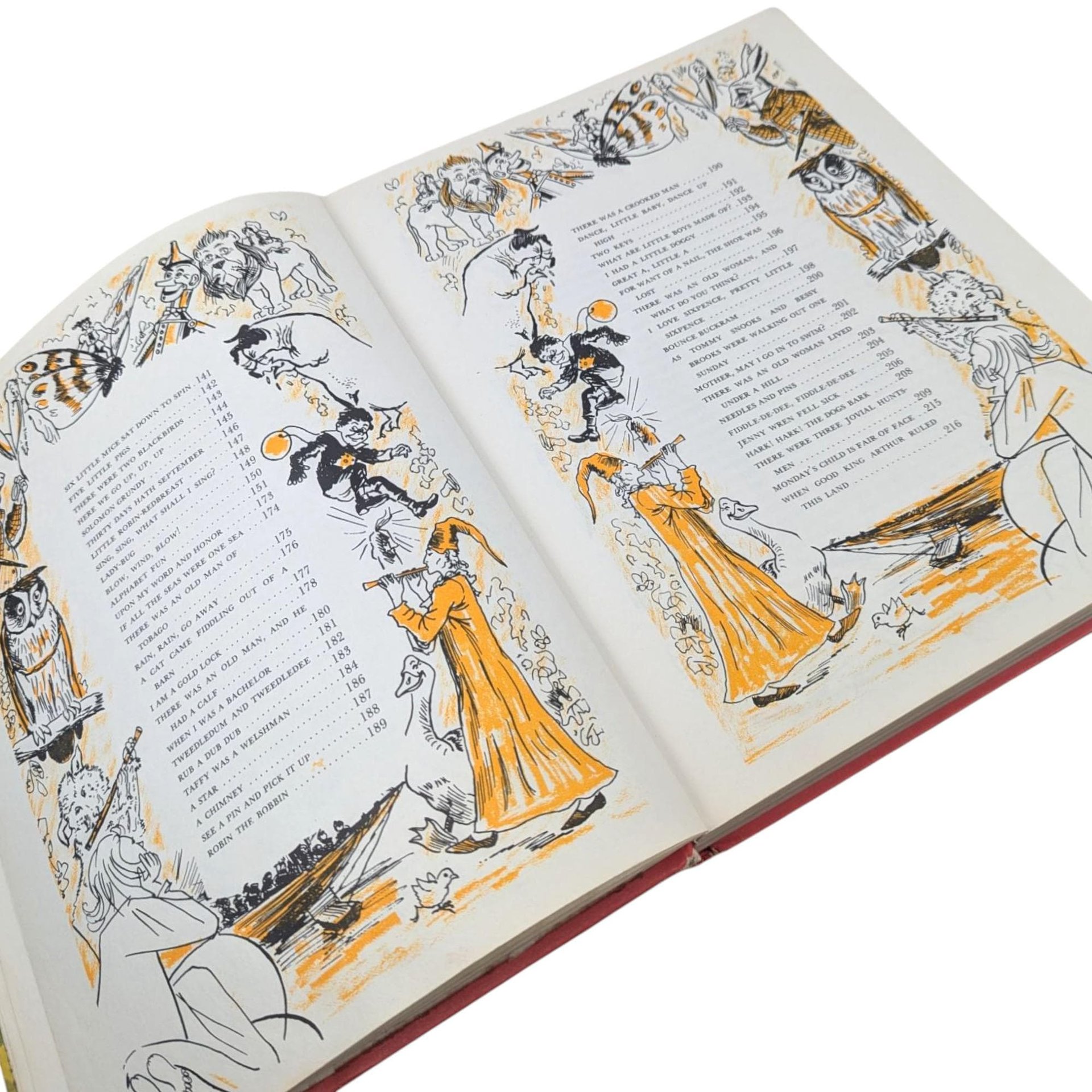 1973 Best Loved Nursery Rhymes and Songs Hardcover Book