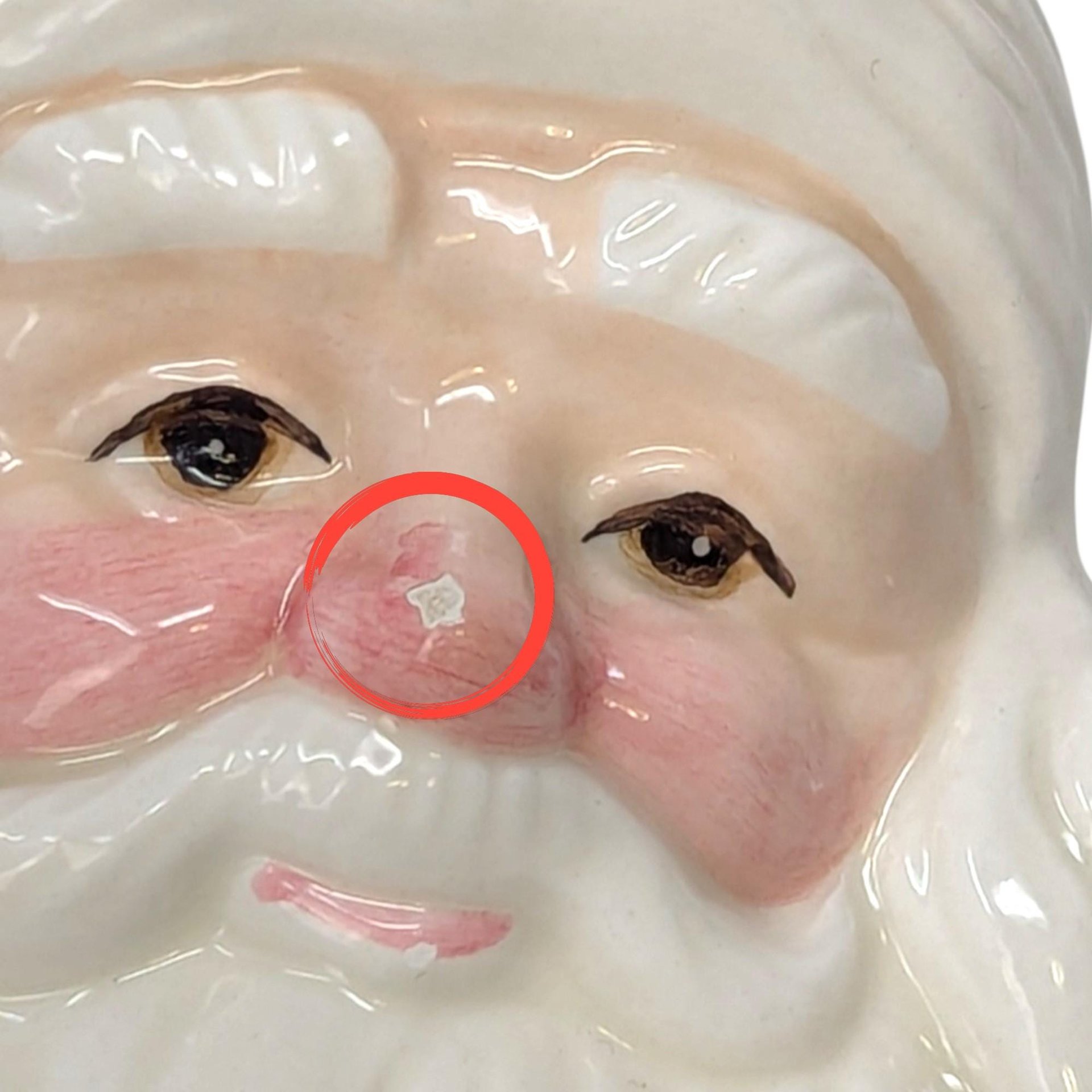 Fitz and Floyd Snowy Woods Santa Wall Plate