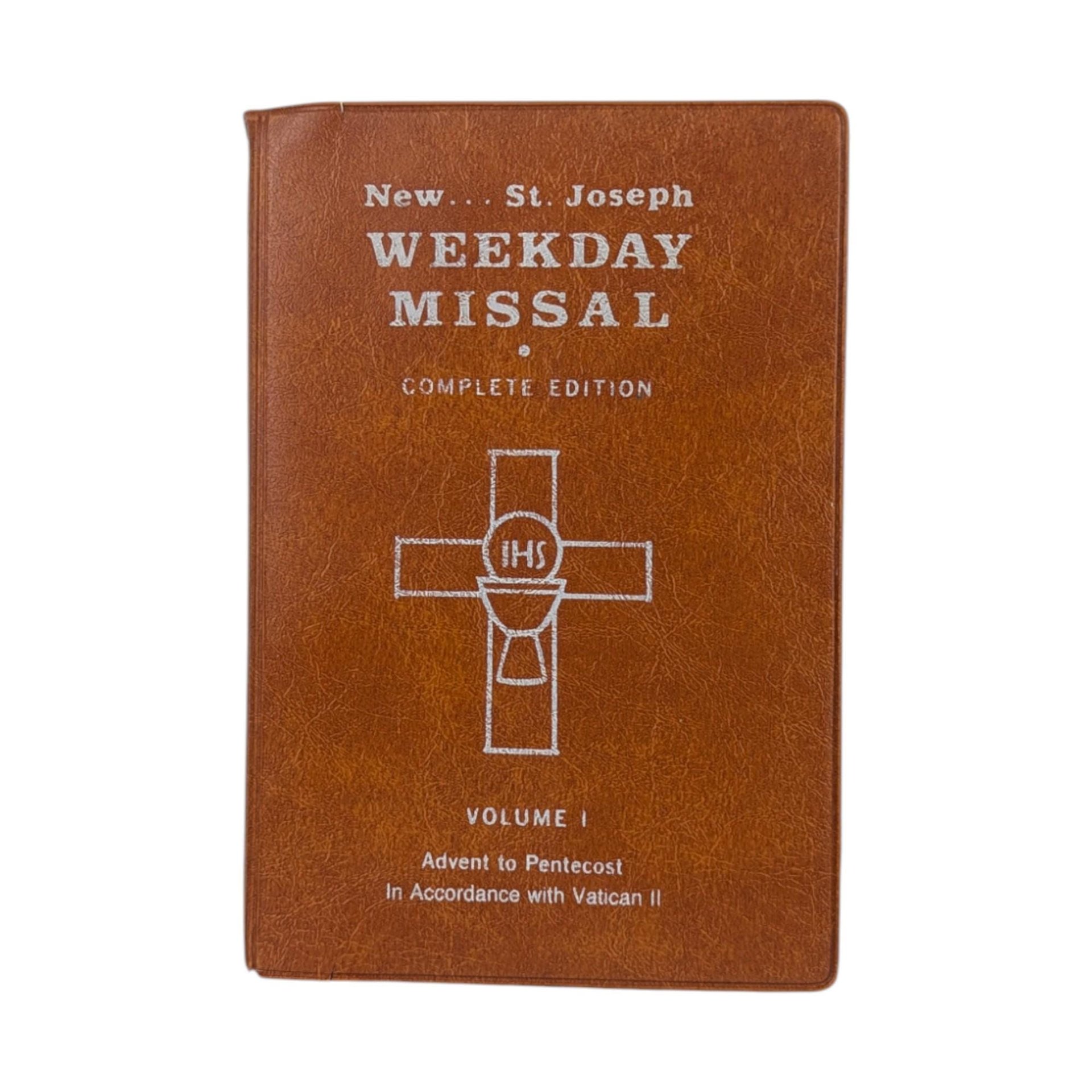 1975 New St. Joseph Weekday Missal Softcover Book