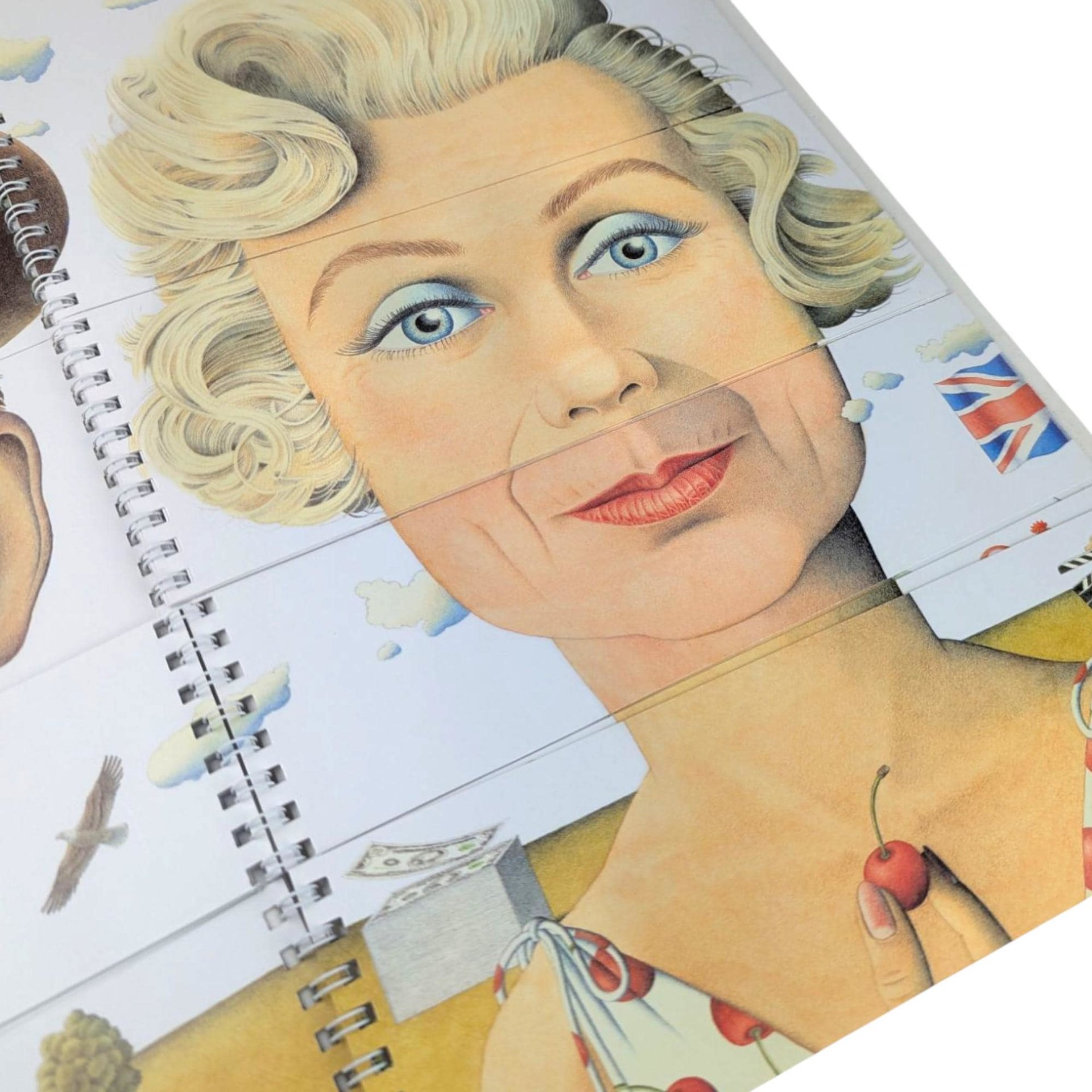 1995 'Famous Faces' by Norman Messenger Hardcover Book