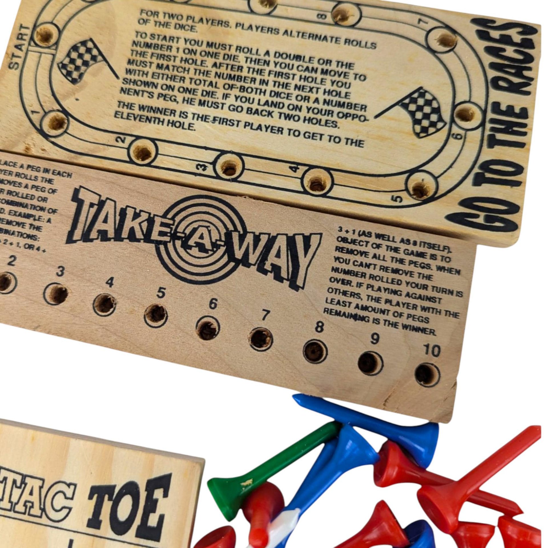 1980s Chadwick Set of 7 Wooden Peg Games