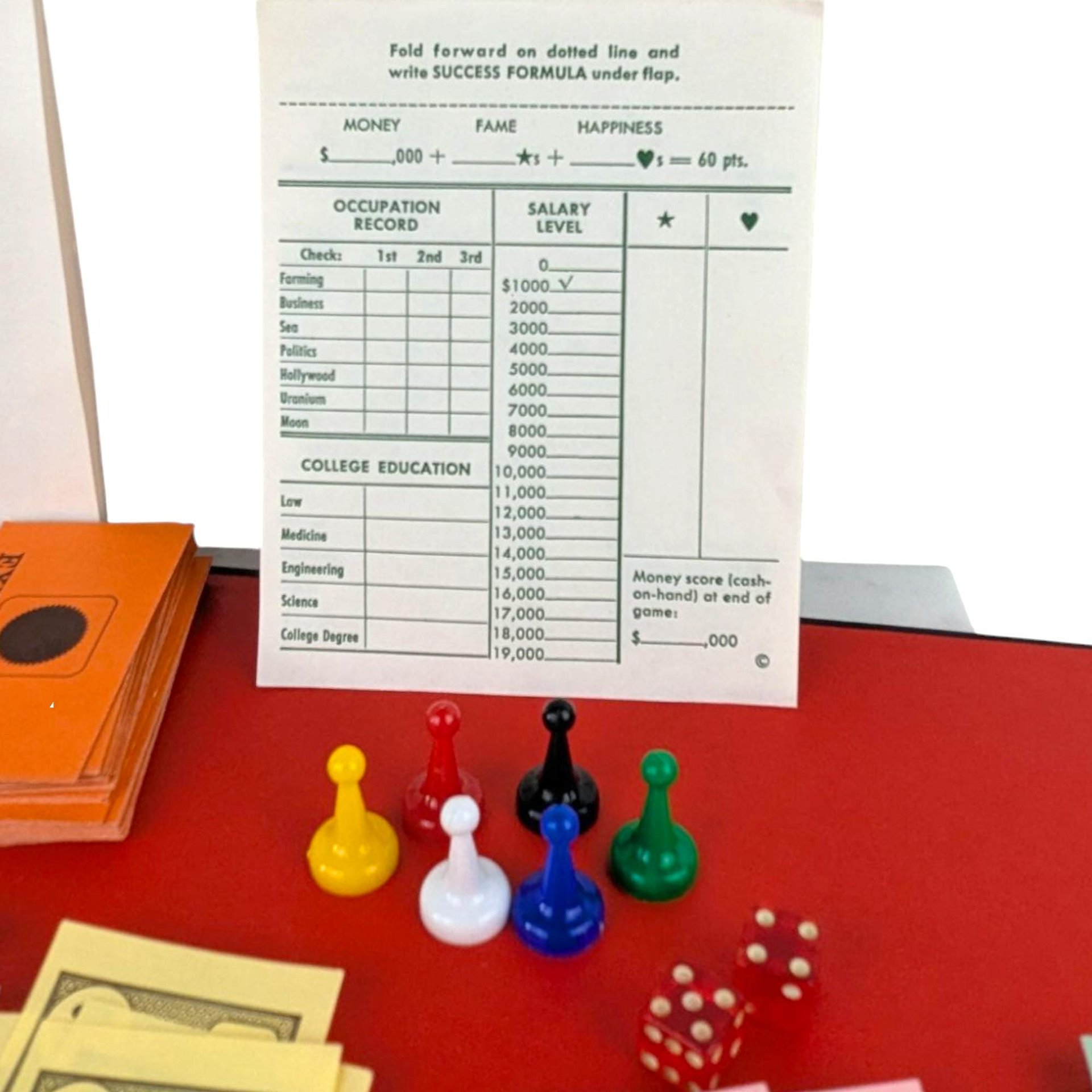 1965 Parker Brothers Careers Twelfth Edition Game