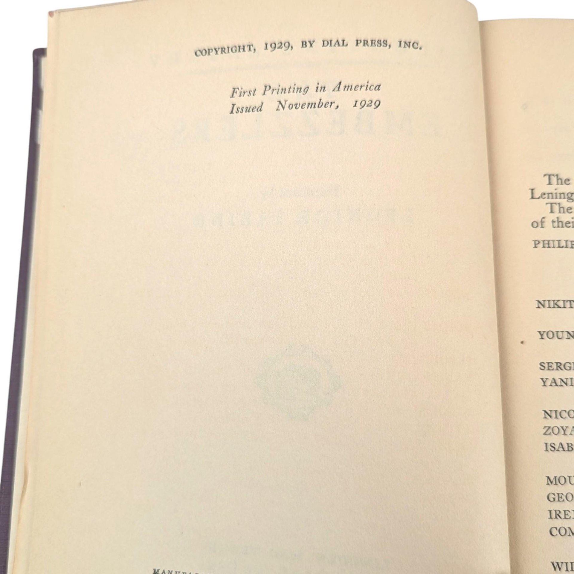 1929 'The Embezzlers' by Valentine Kataev Hardcover Book