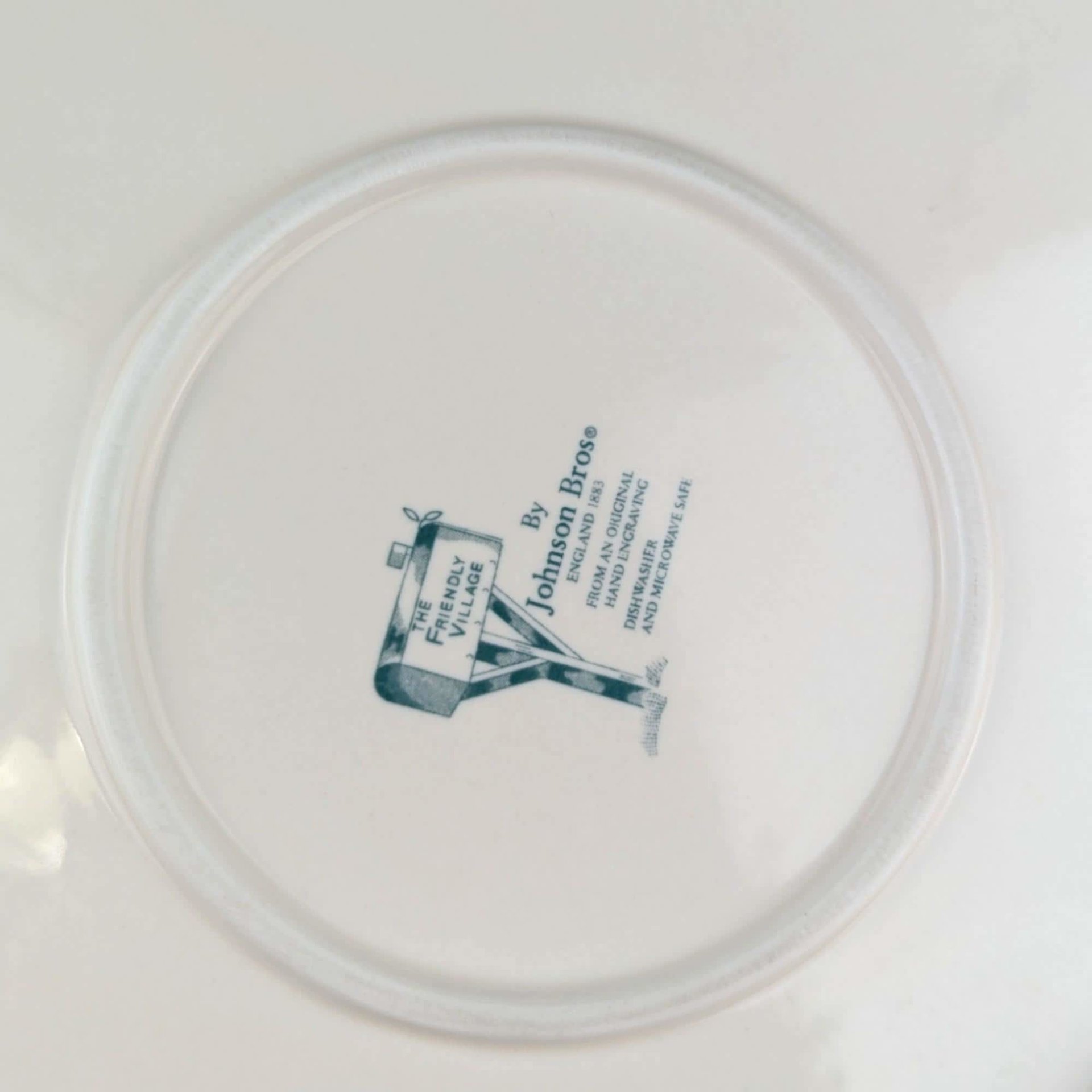 Vintage Johnson Bros Friendly Village Ceramic Pie Plate