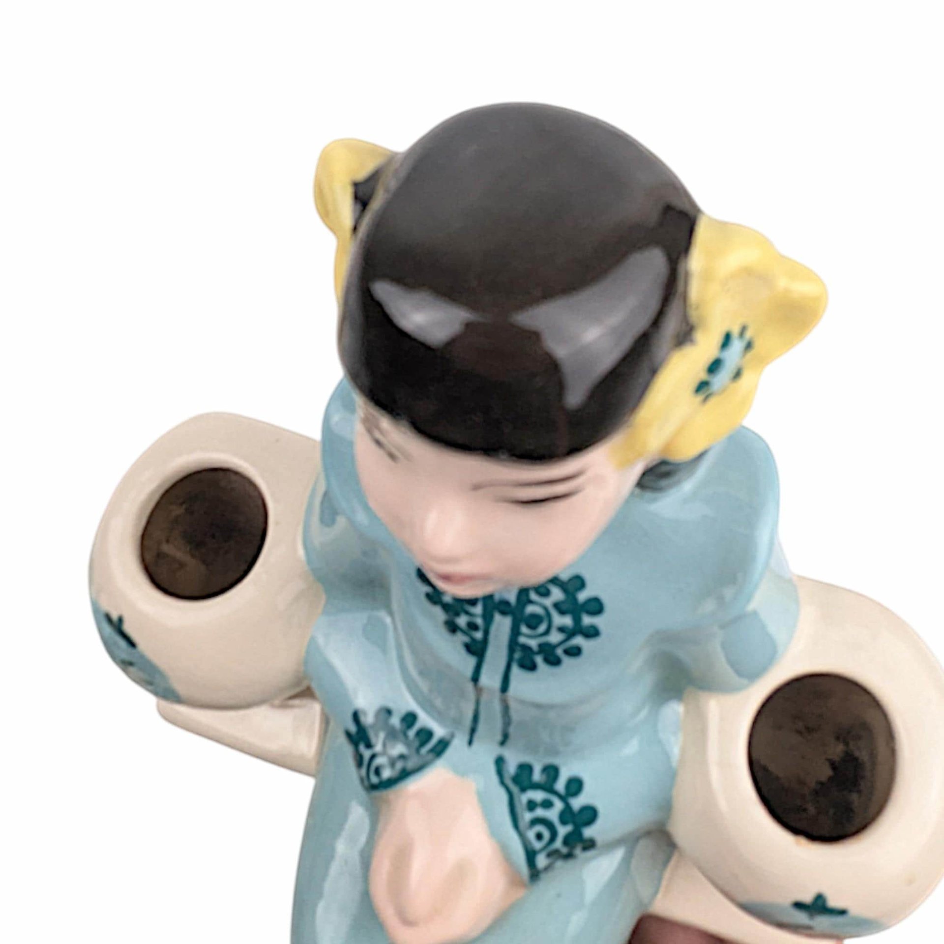 Vintage Weil Ware Asian Figurine Wall Candle Holders