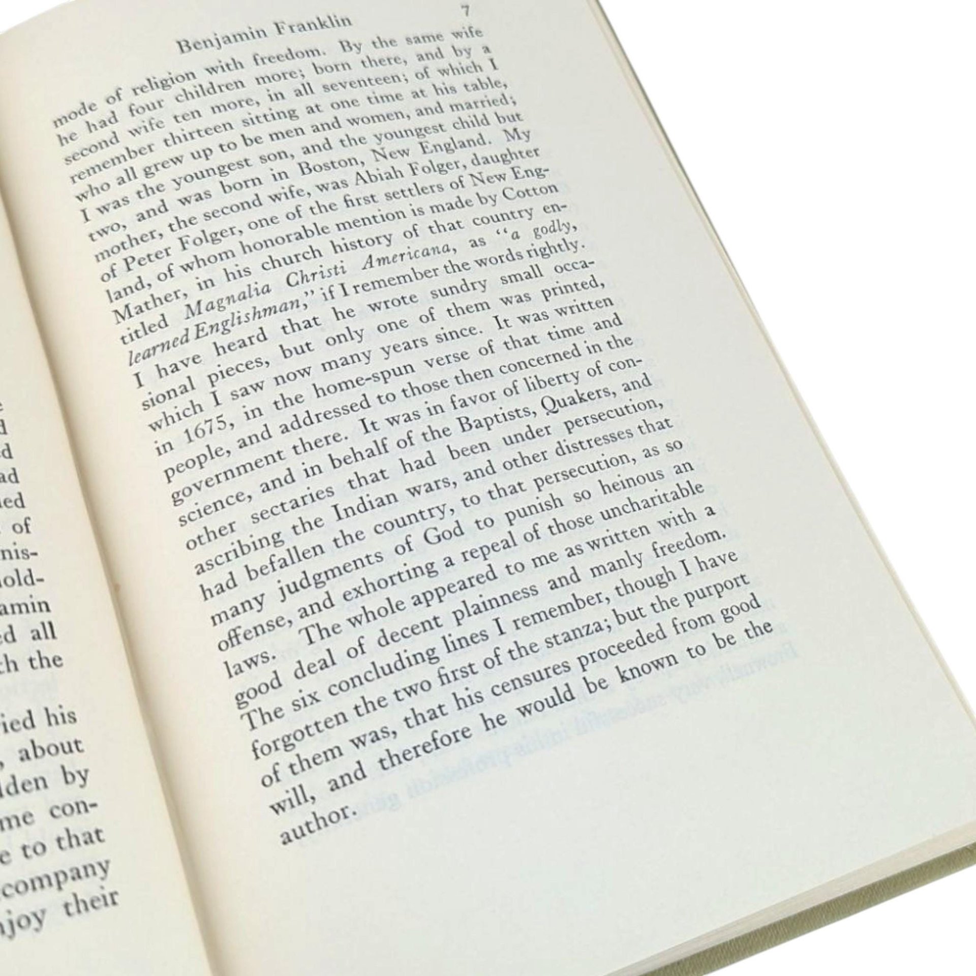 1956 'Autobiography of Benjamin Franklin' Hardcover Book