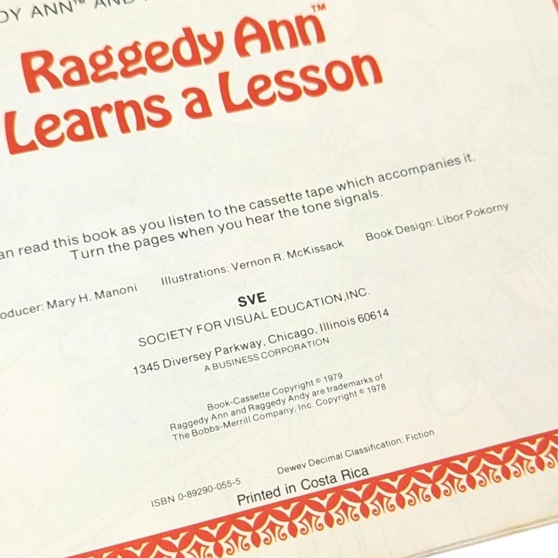 Vintage Raggedy Ann Book and Plush Doll Lot