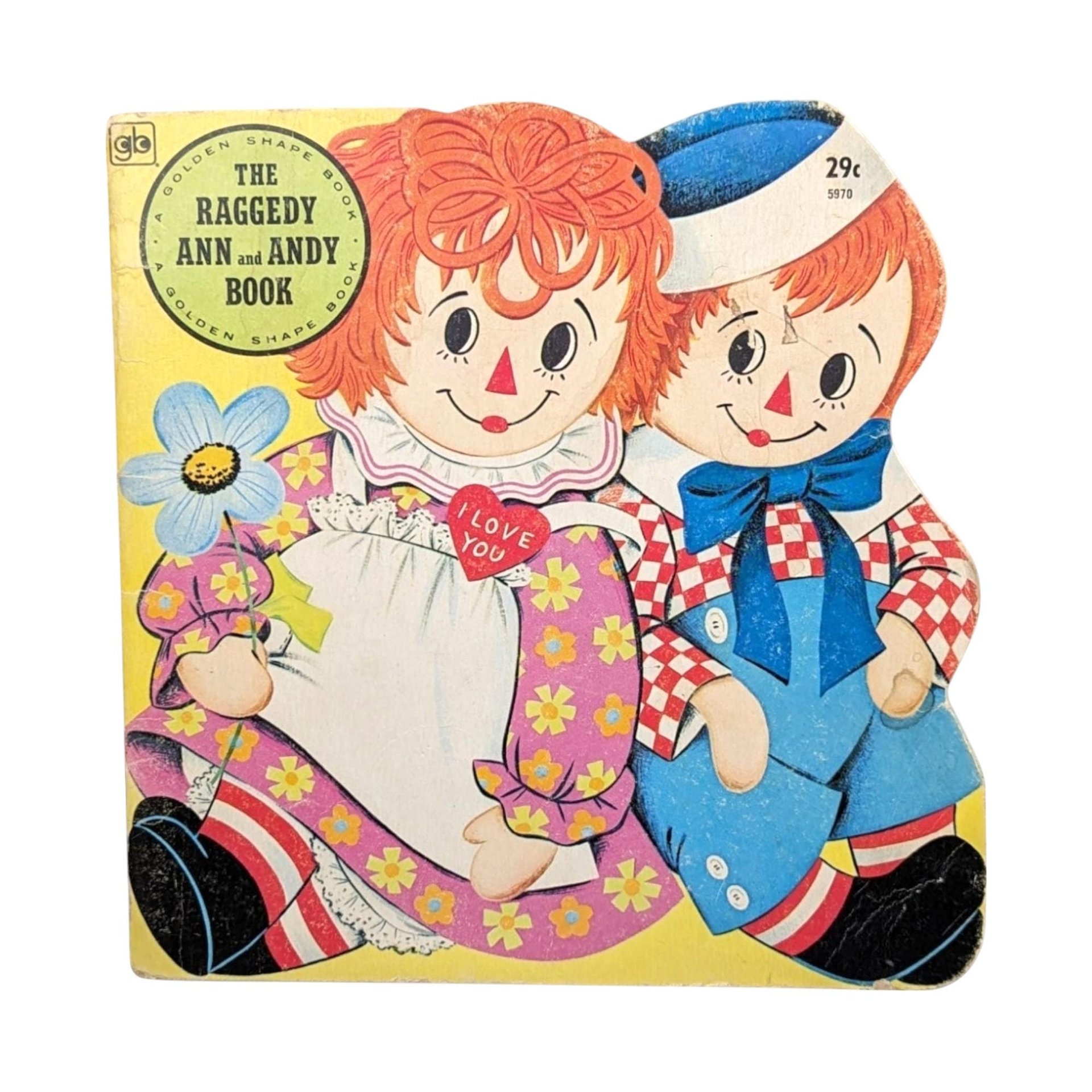 Vintage Raggedy Ann Book and Plush Doll Lot