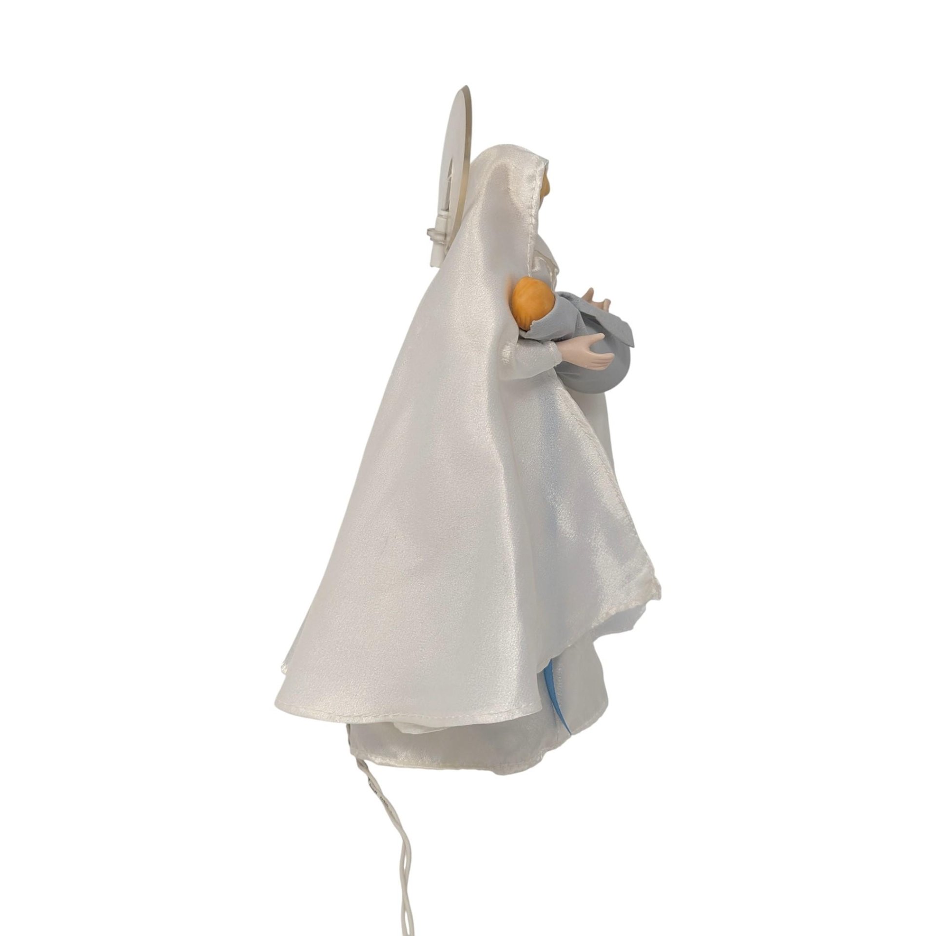 1965 Light Up Mary and Baby Jesus Tree Topper