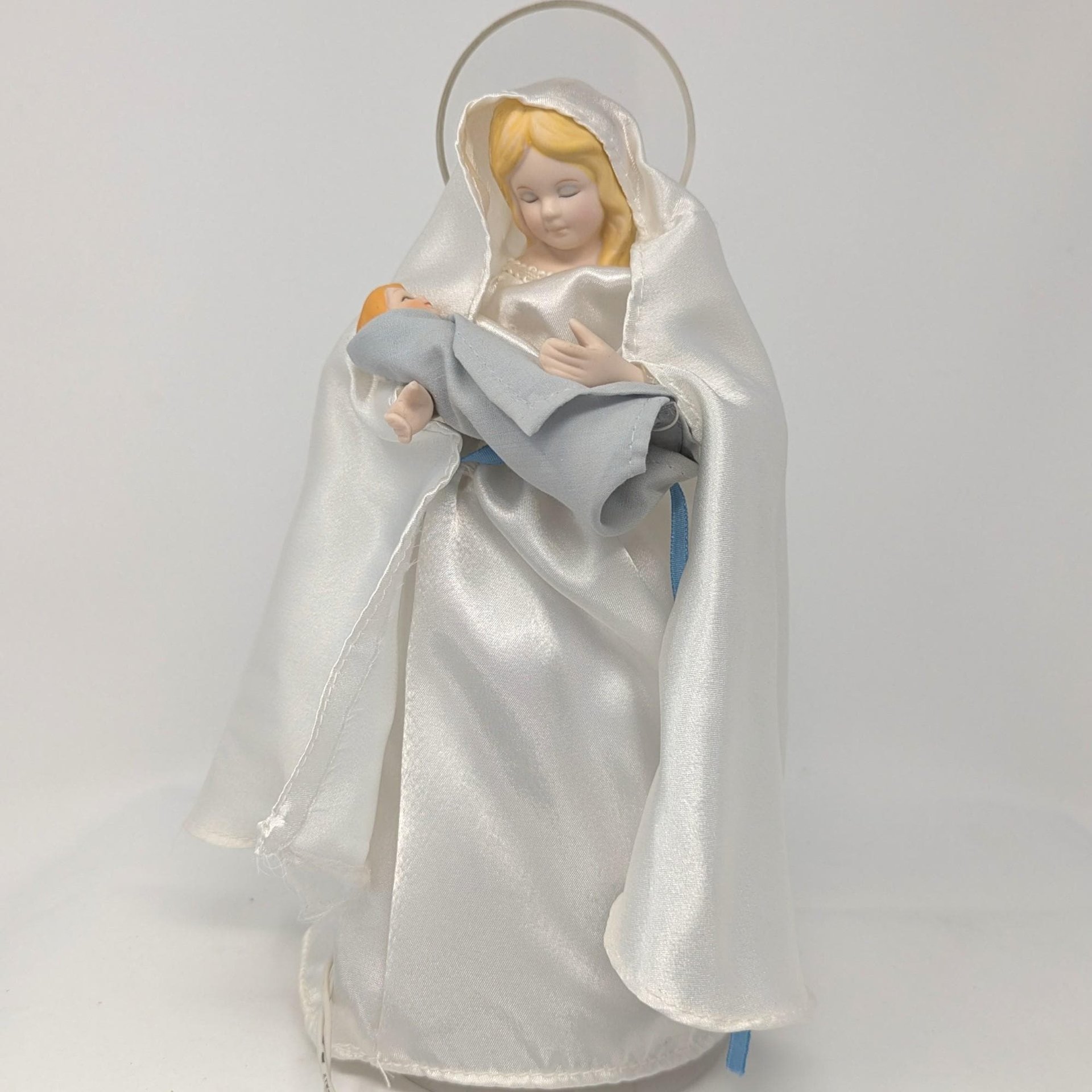 1965 Light Up Mary and Baby Jesus Tree Topper