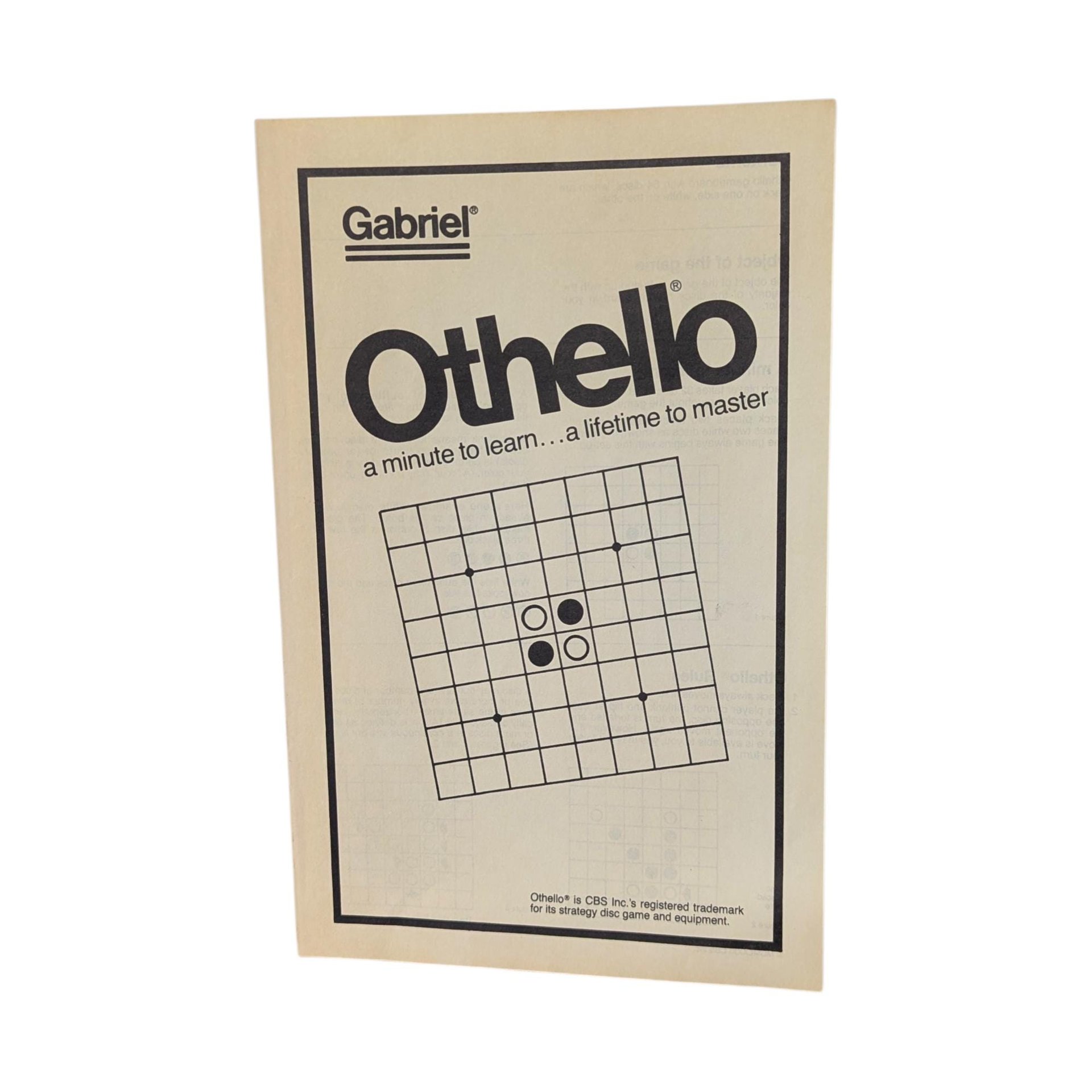 1974 Gabriel Othello Strategy Game