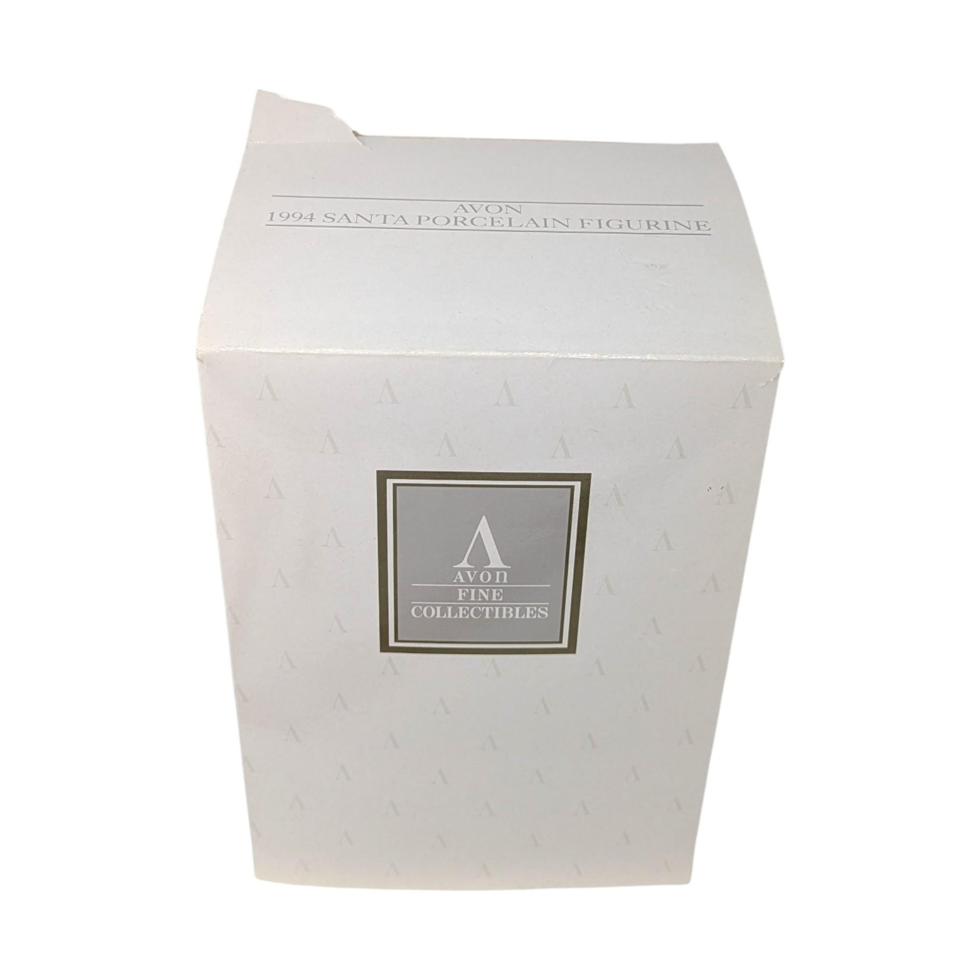 1994 Avon Santa With Cardinal Porcelain Figurine