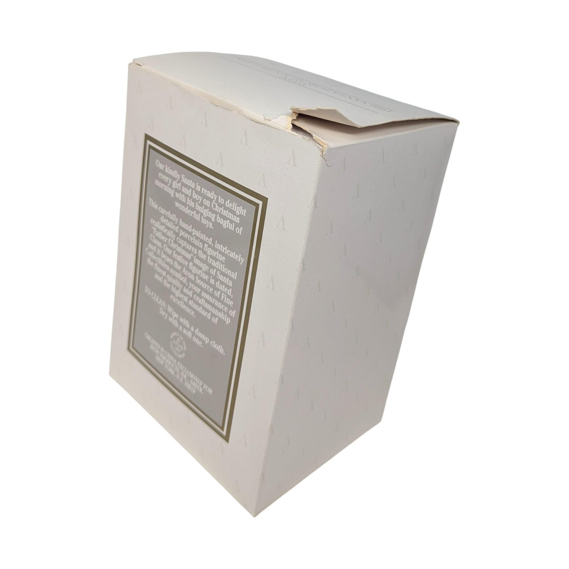 1994 Avon Santa With Cardinal Porcelain Figurine