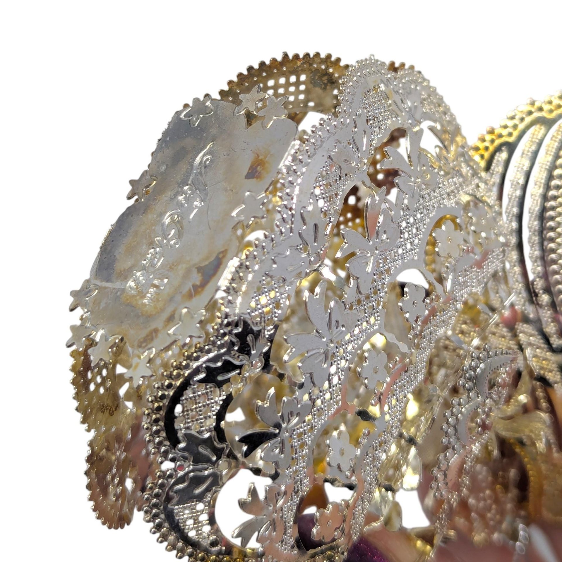 Vintage Silver Plated Praying Angel Ornament