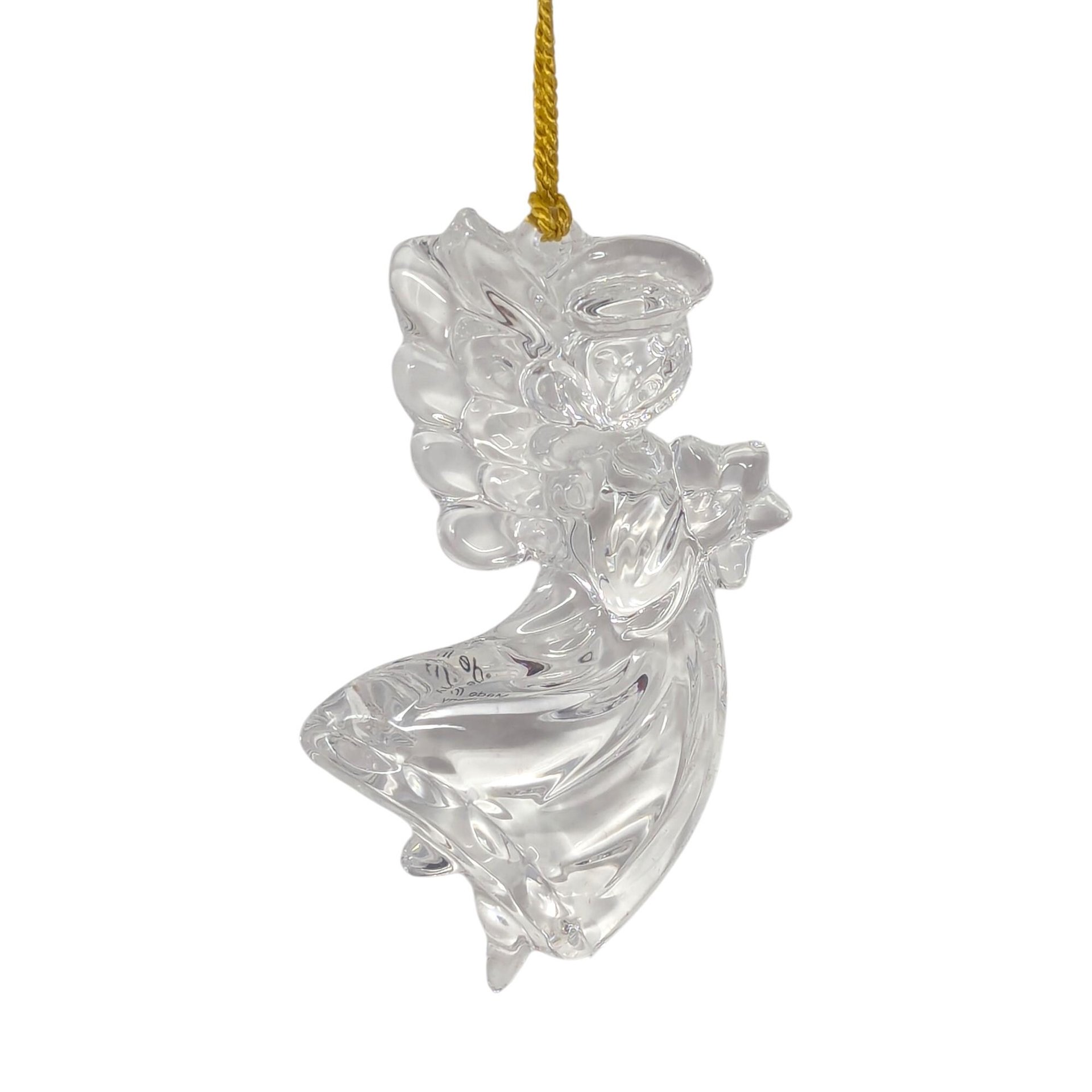 Vintage Gorham Lead Crystal Angel Ornament