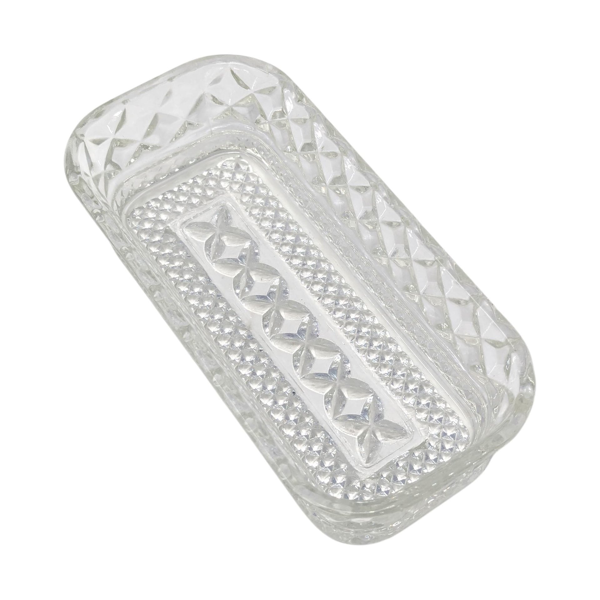 Vintage Anchor Hocking Wexford Clear Butter Dish