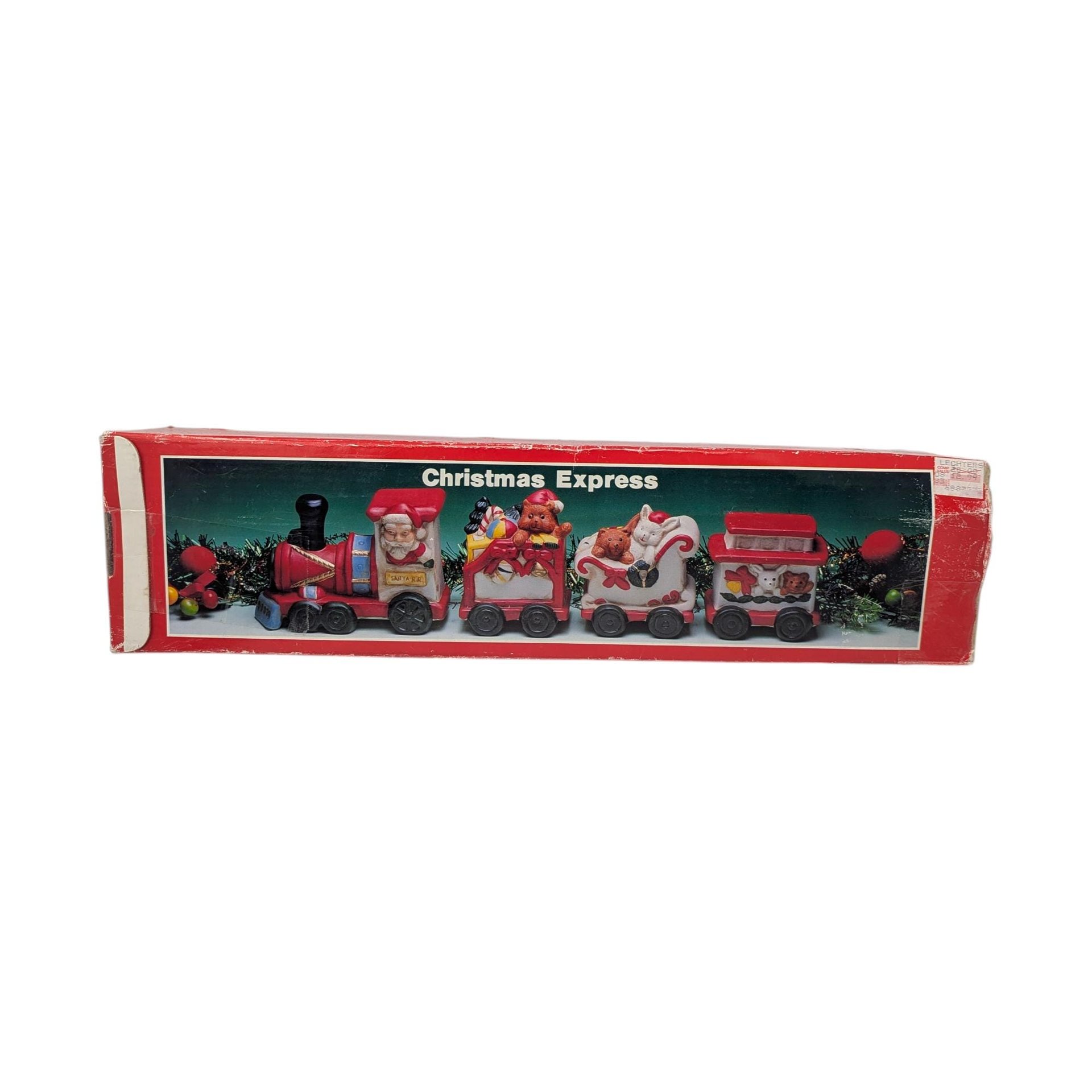 Vintage Christmas Express Ceramic Holiday Train Set