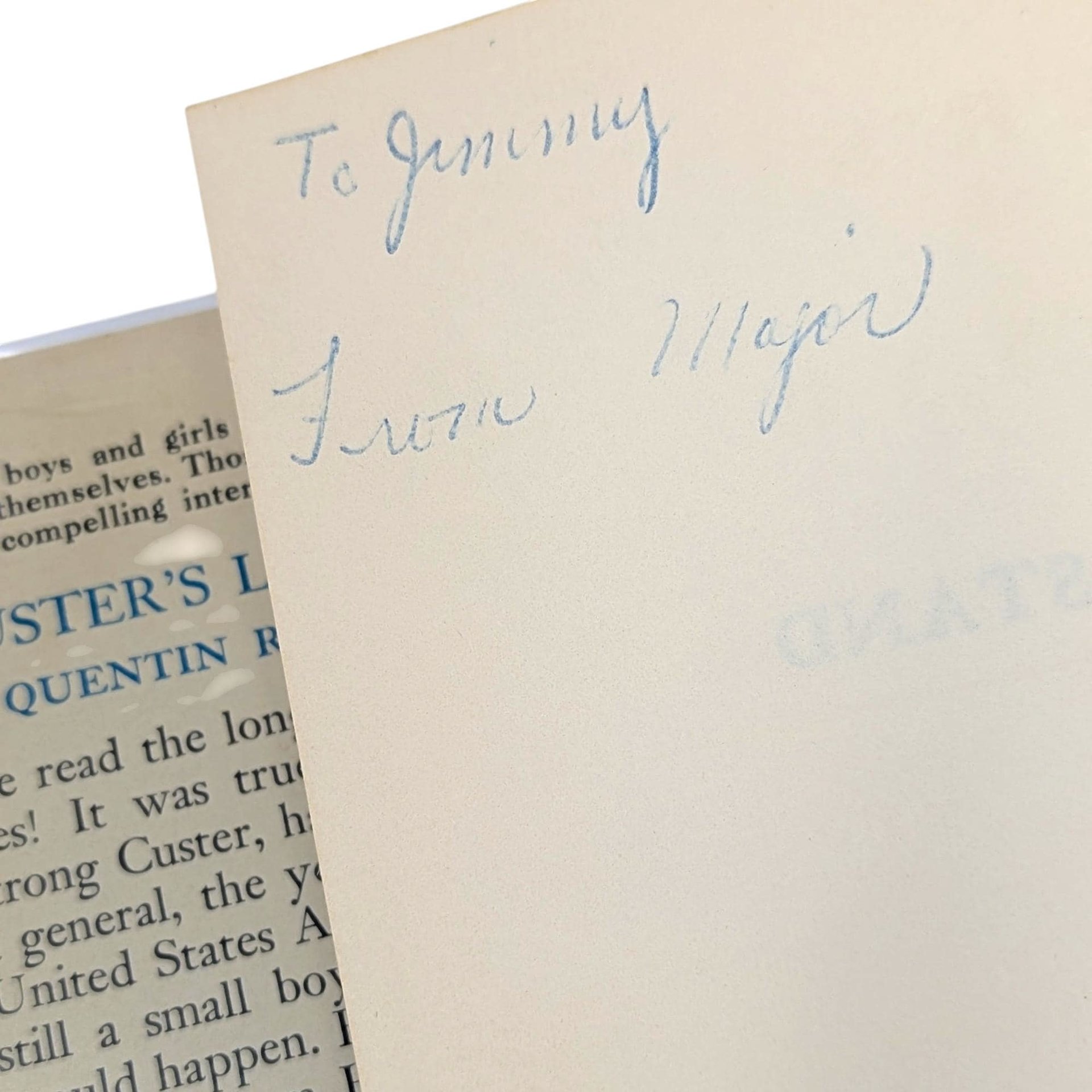 1951 Custer's Last Stand by Quentin Reynolds Hardcover