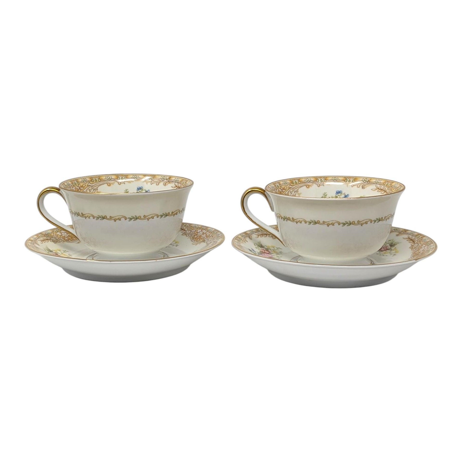 Vintage Noritake Tea Cup and Saucer Pair