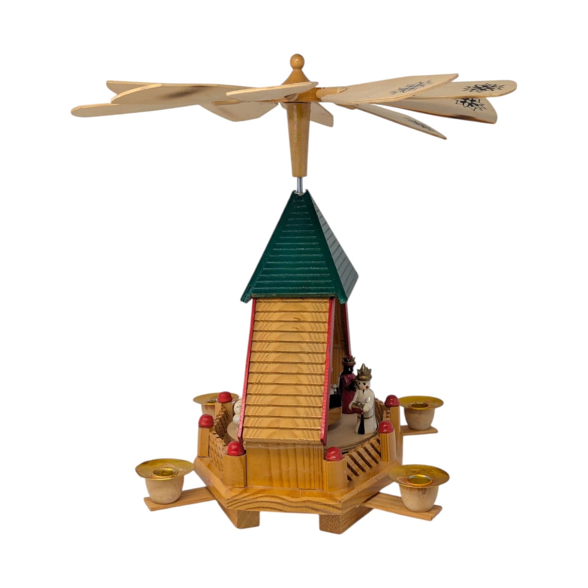 Vintage German Wooden Nativity Pyramid