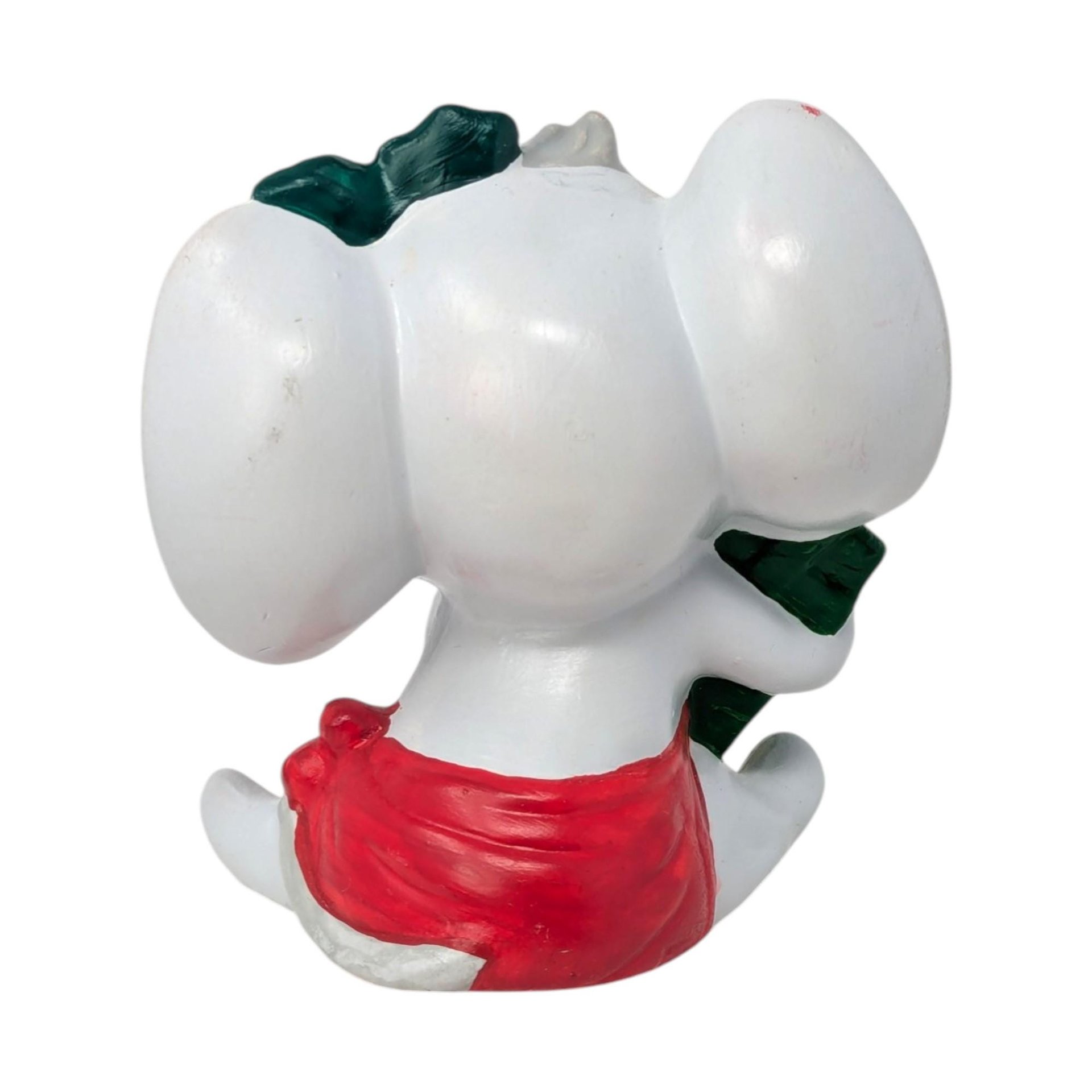 Vintage Ceramic Christmas Mouse Figurine