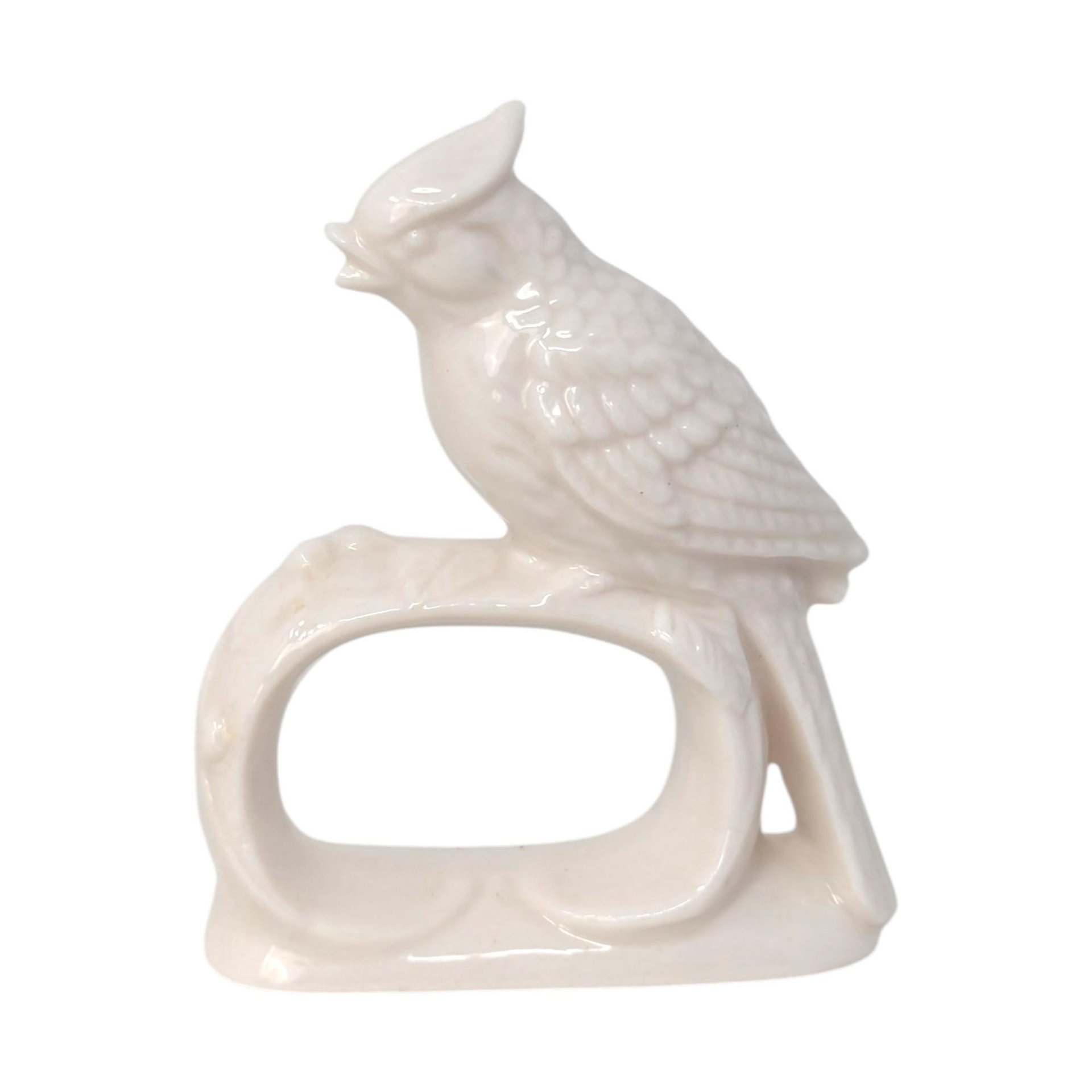 Vintage Ardalt Japan White Cardinal Napkin Rings