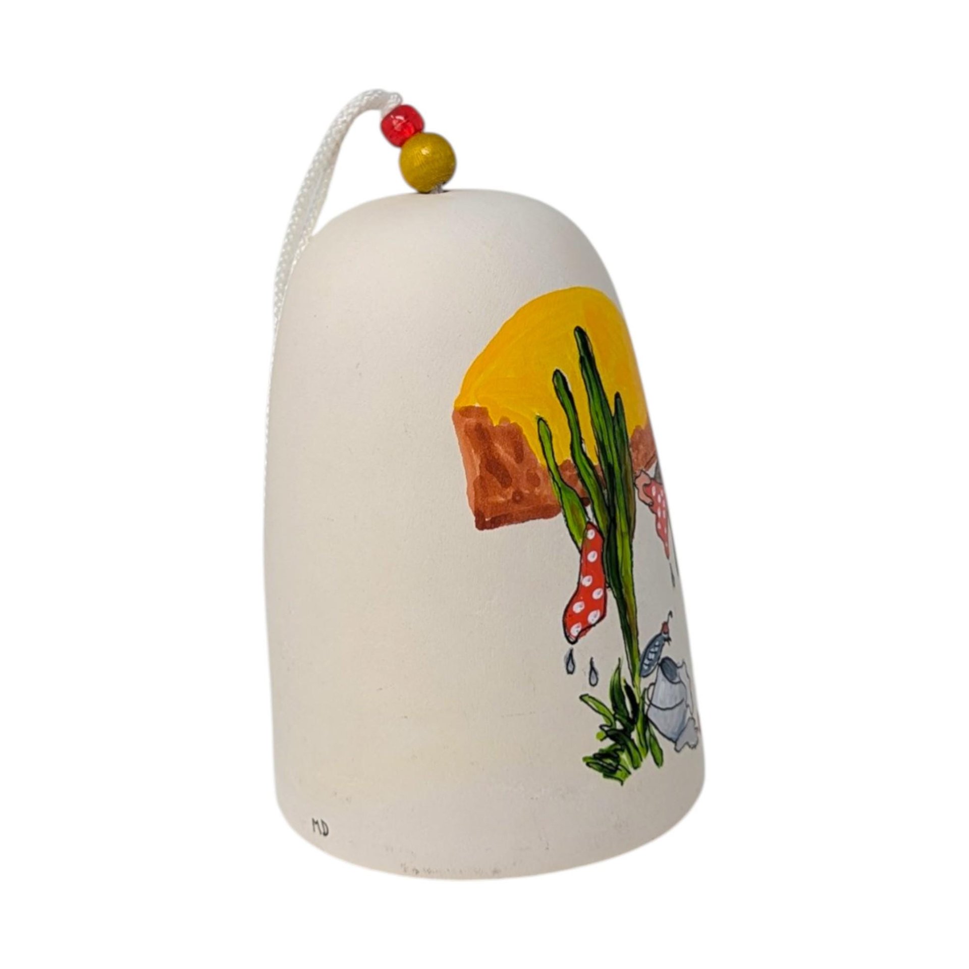 1981 Signed Artist Cowboy Clown Bell