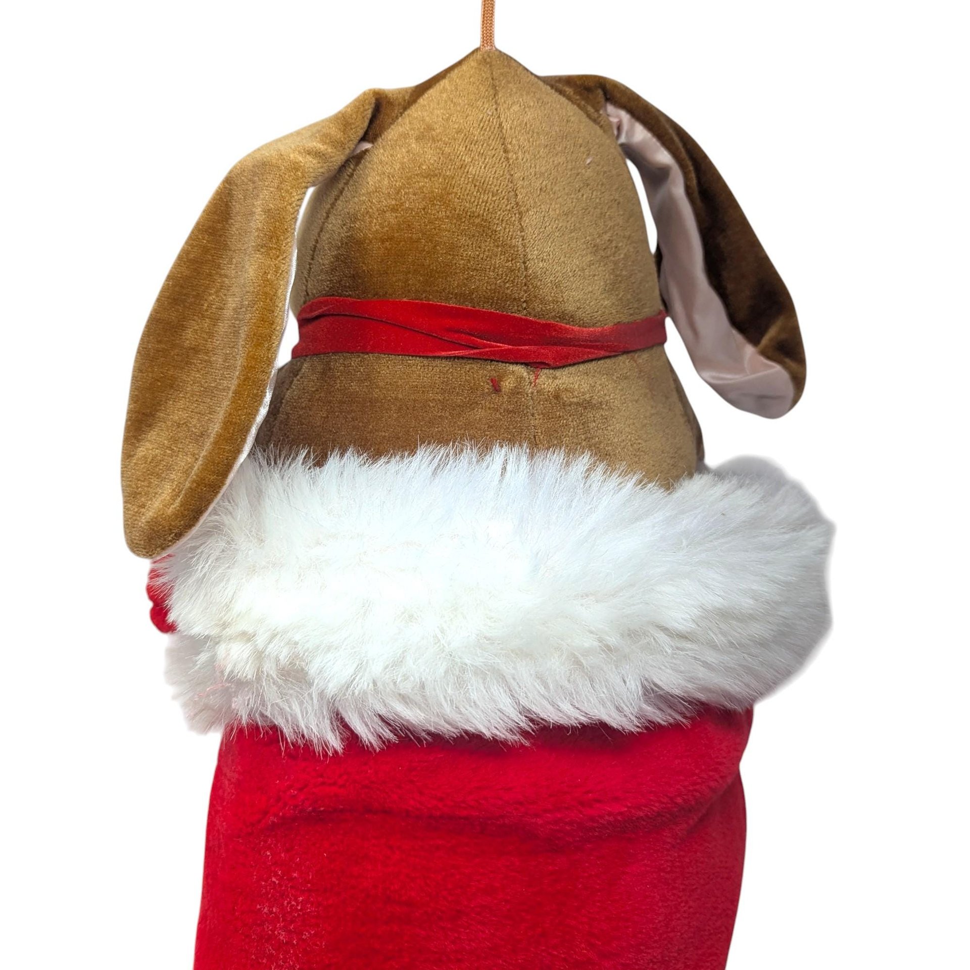 1985 Rabbit Ears Plush Rabbit in Stocking