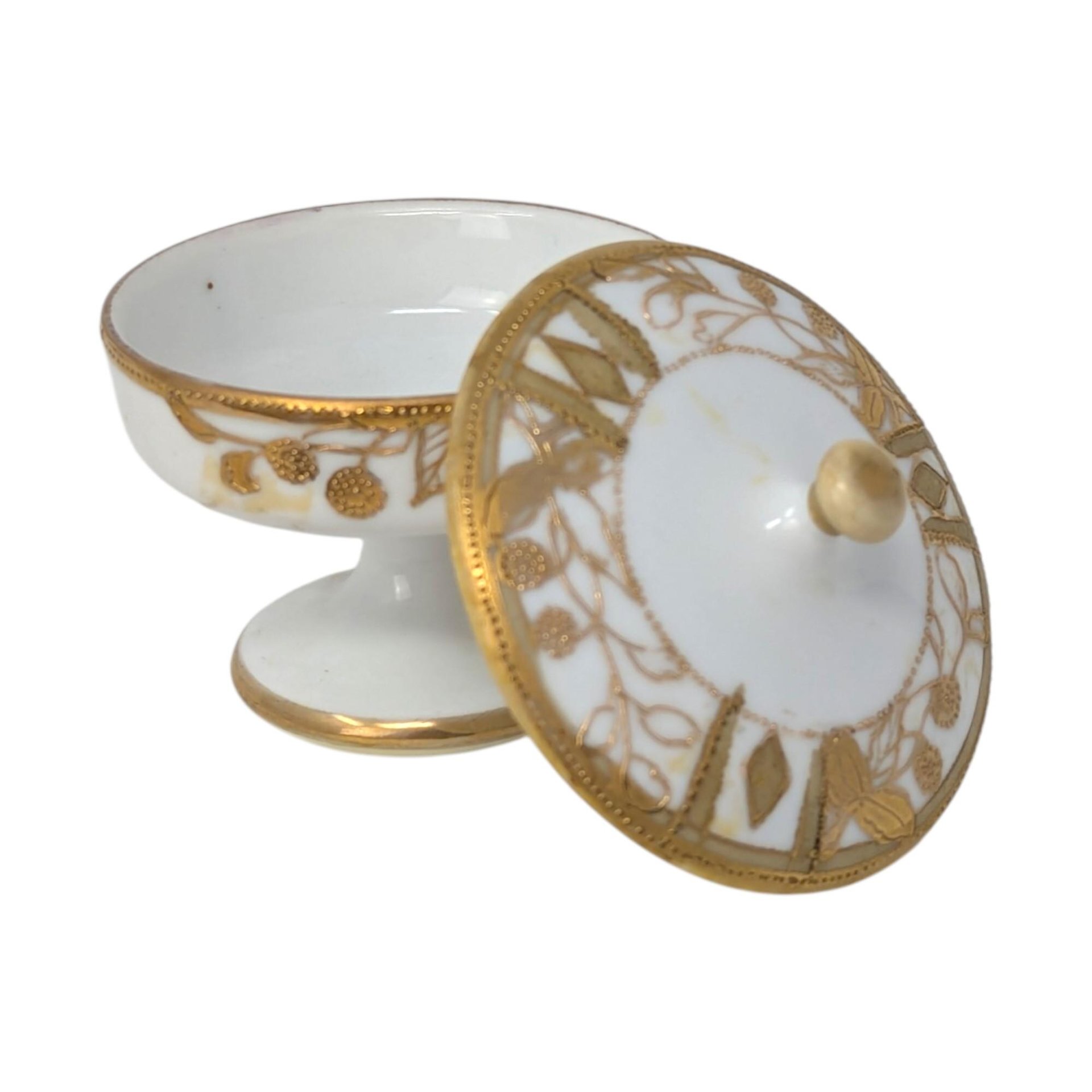 Antique Nippon Hand Painted Trinket Box