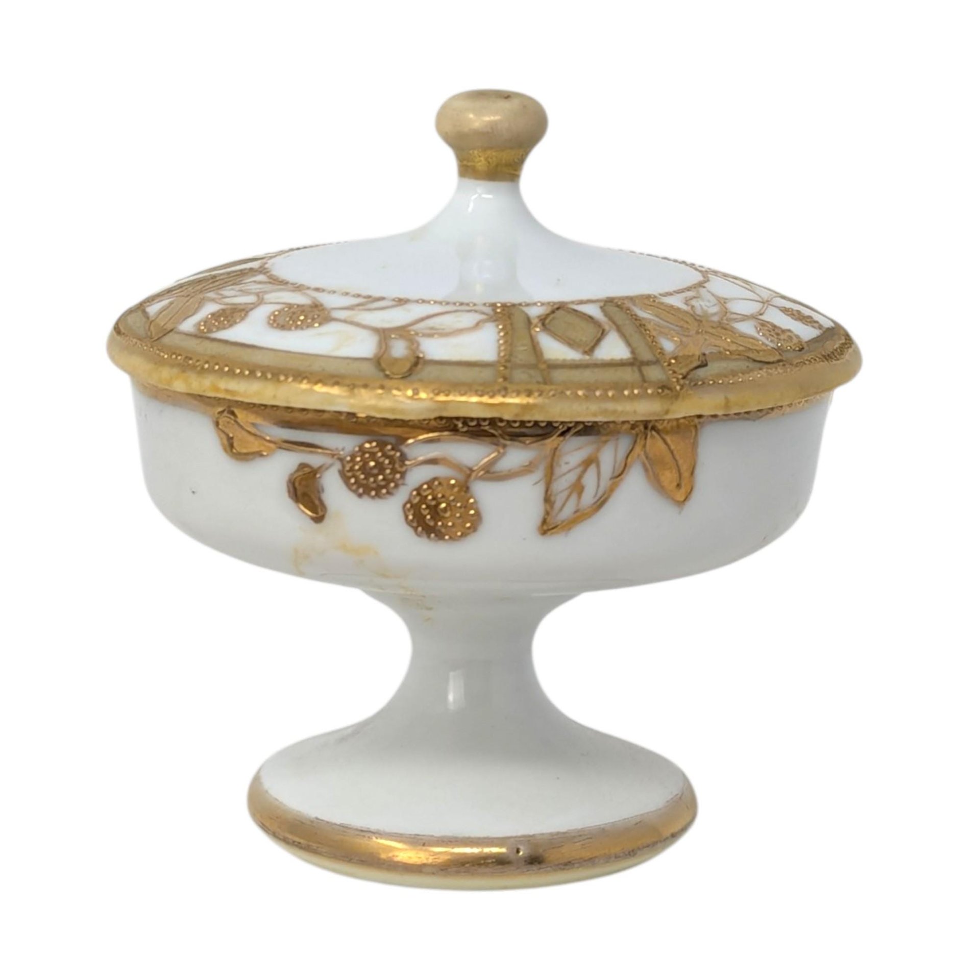 Antique Nippon Hand Painted Trinket Box