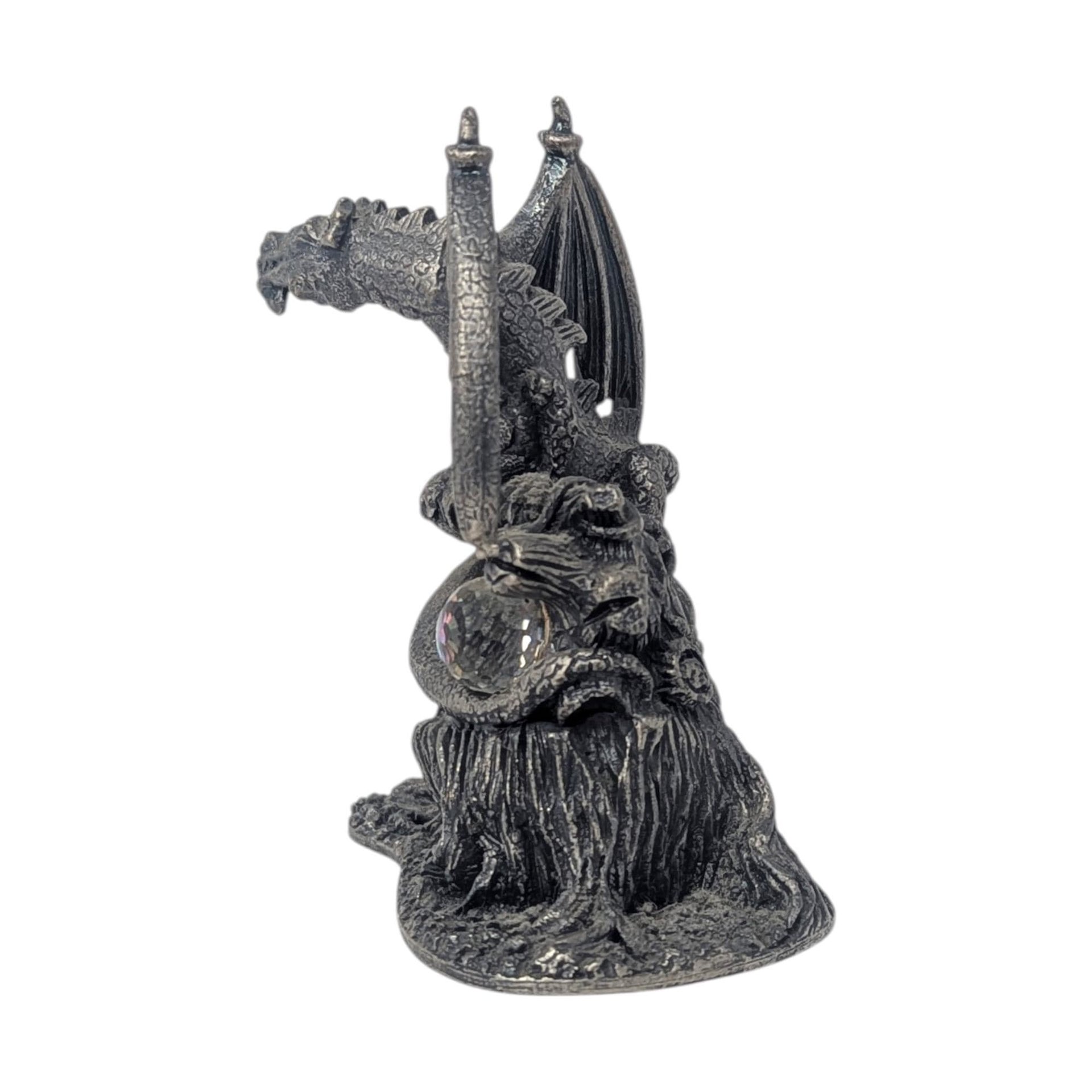 Vintage Tudor Mint Myth & Magic Dragon of the Forest Pewter Figurine