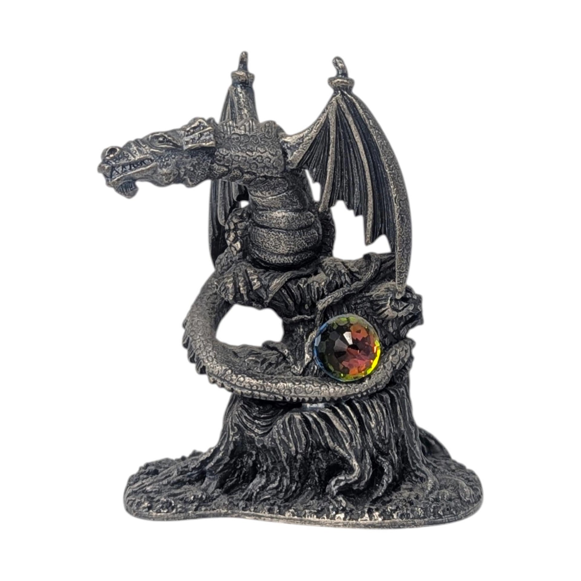 Vintage Tudor Mint Myth & Magic Dragon of the Forest Pewter Figurine