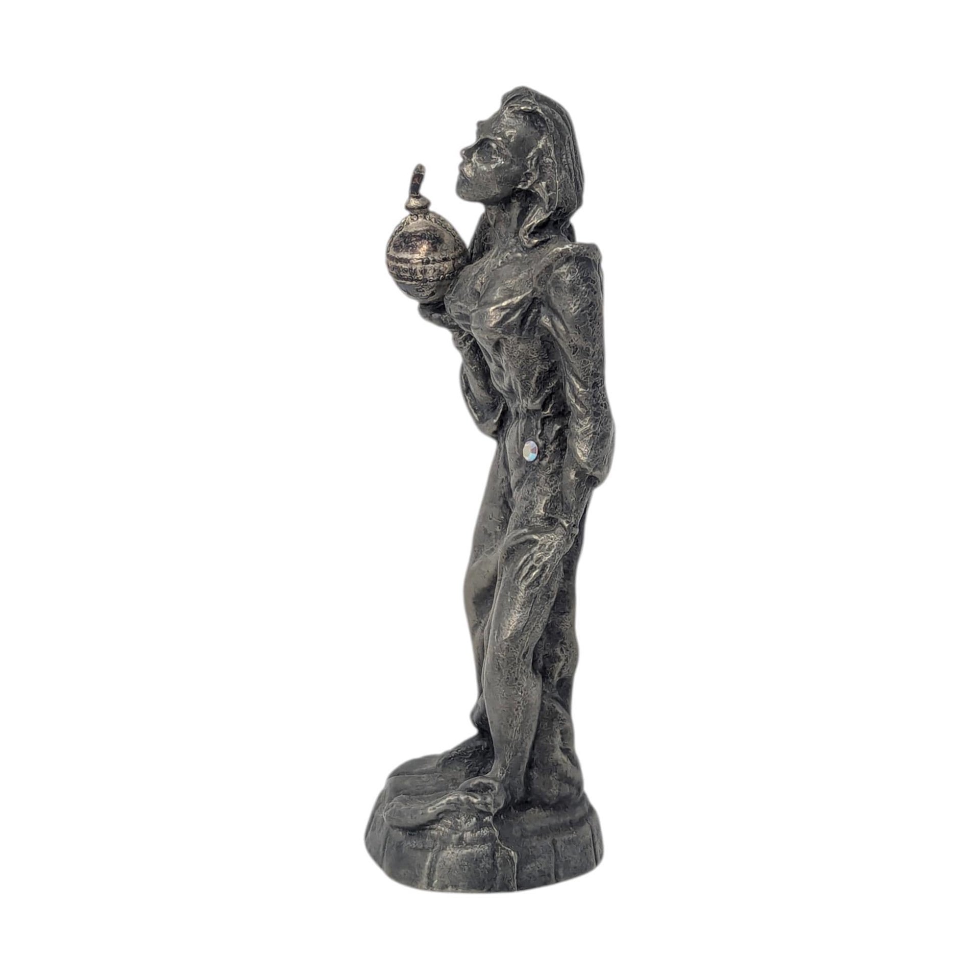 Vintage Michael Ricker Pewter Female Form Figurine