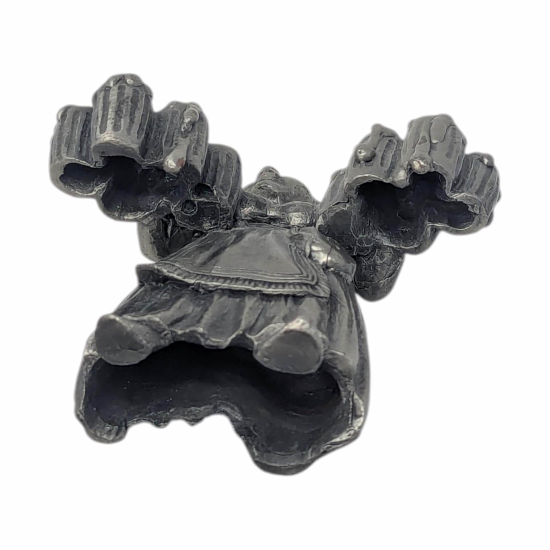 Vintage Pewter Beer Maiden Figurine