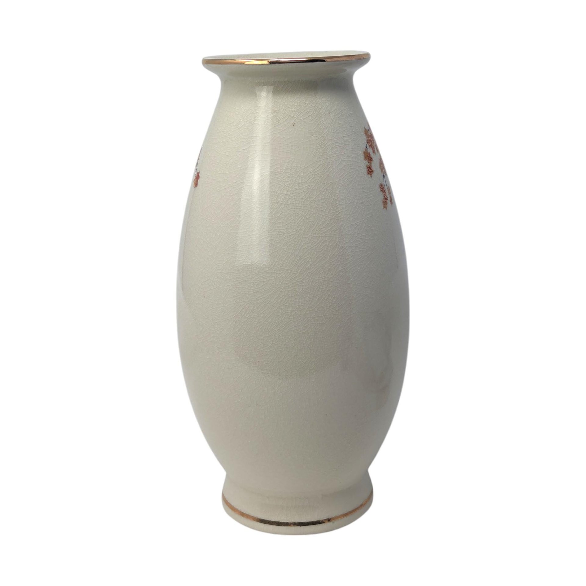 Vintage Japanese Meito Porcelain Floral Vase