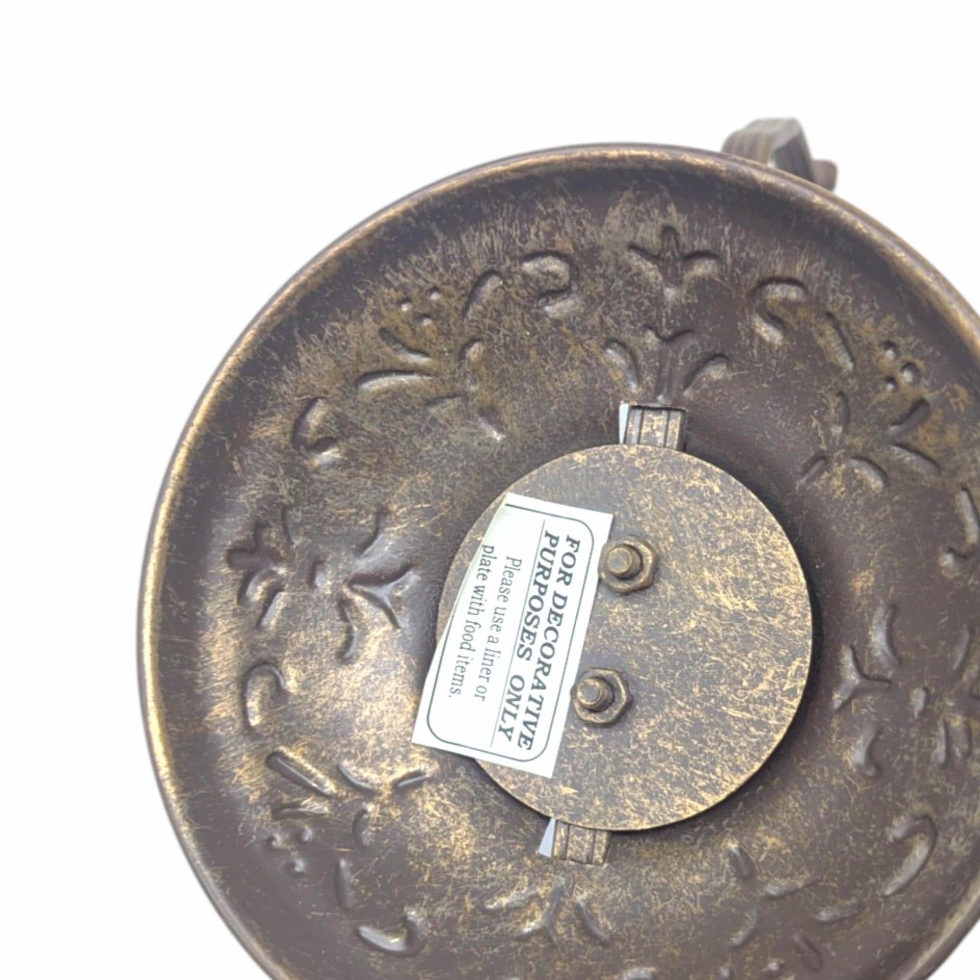 Vintage 3-Tier Filigree Metal Server