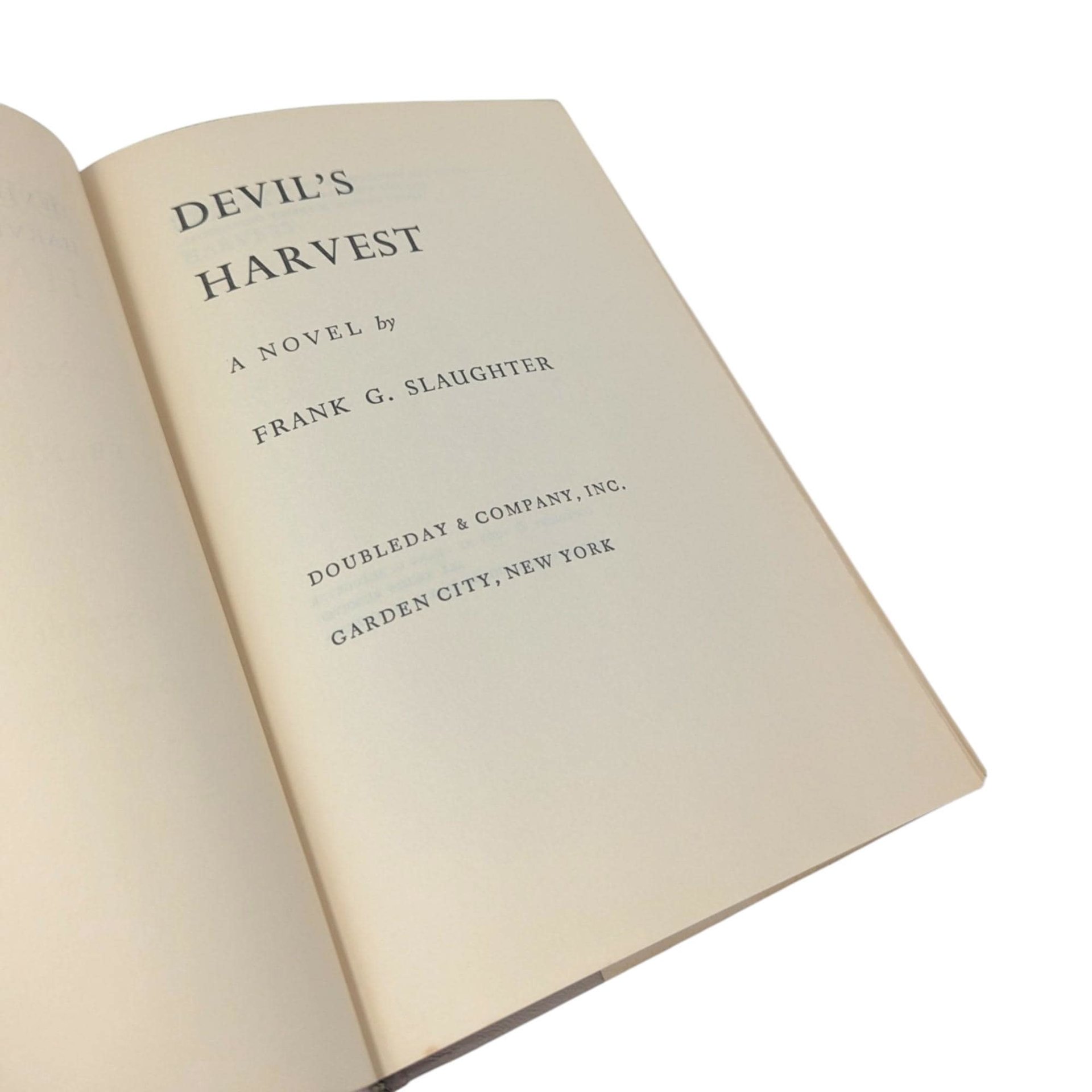 1963 Devil's Harvest by Frank G. Slaughter