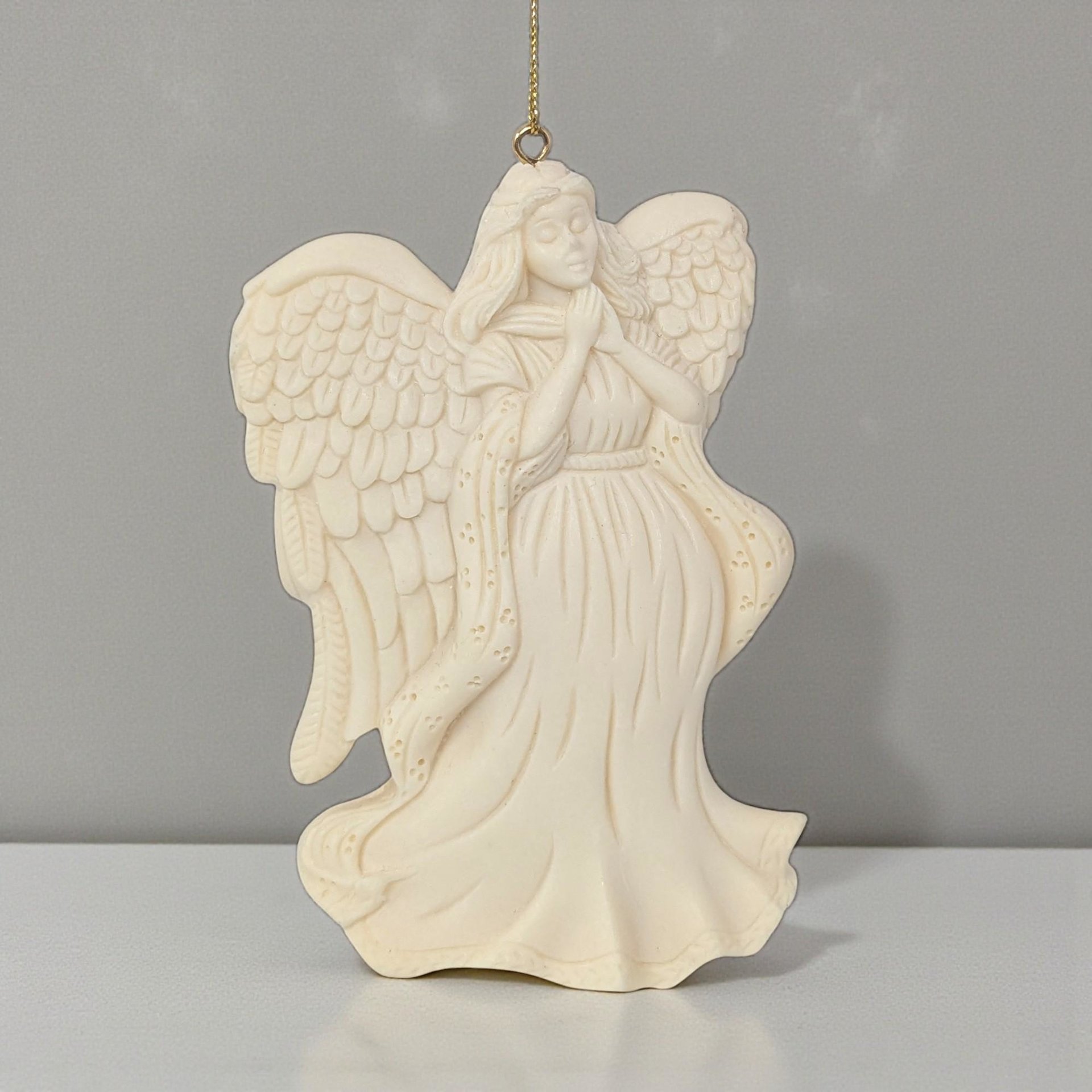 1997 Avon Seasons Joy Angel & Nativity Ornament Set