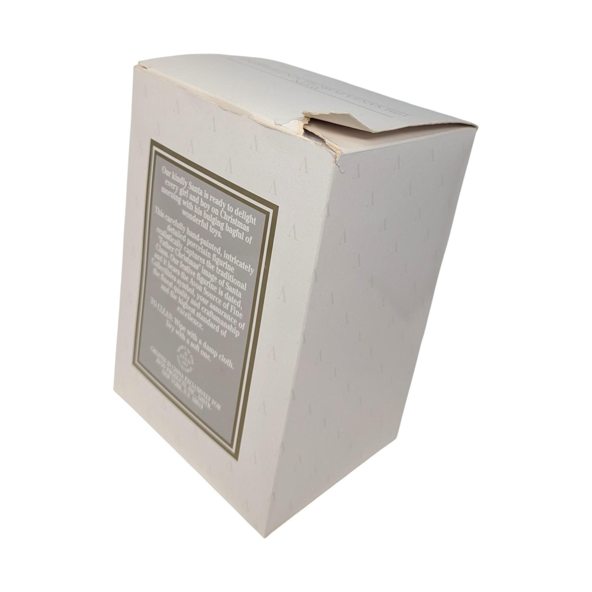 1994 Avon Santa With Cardinal Porcelain Figurine