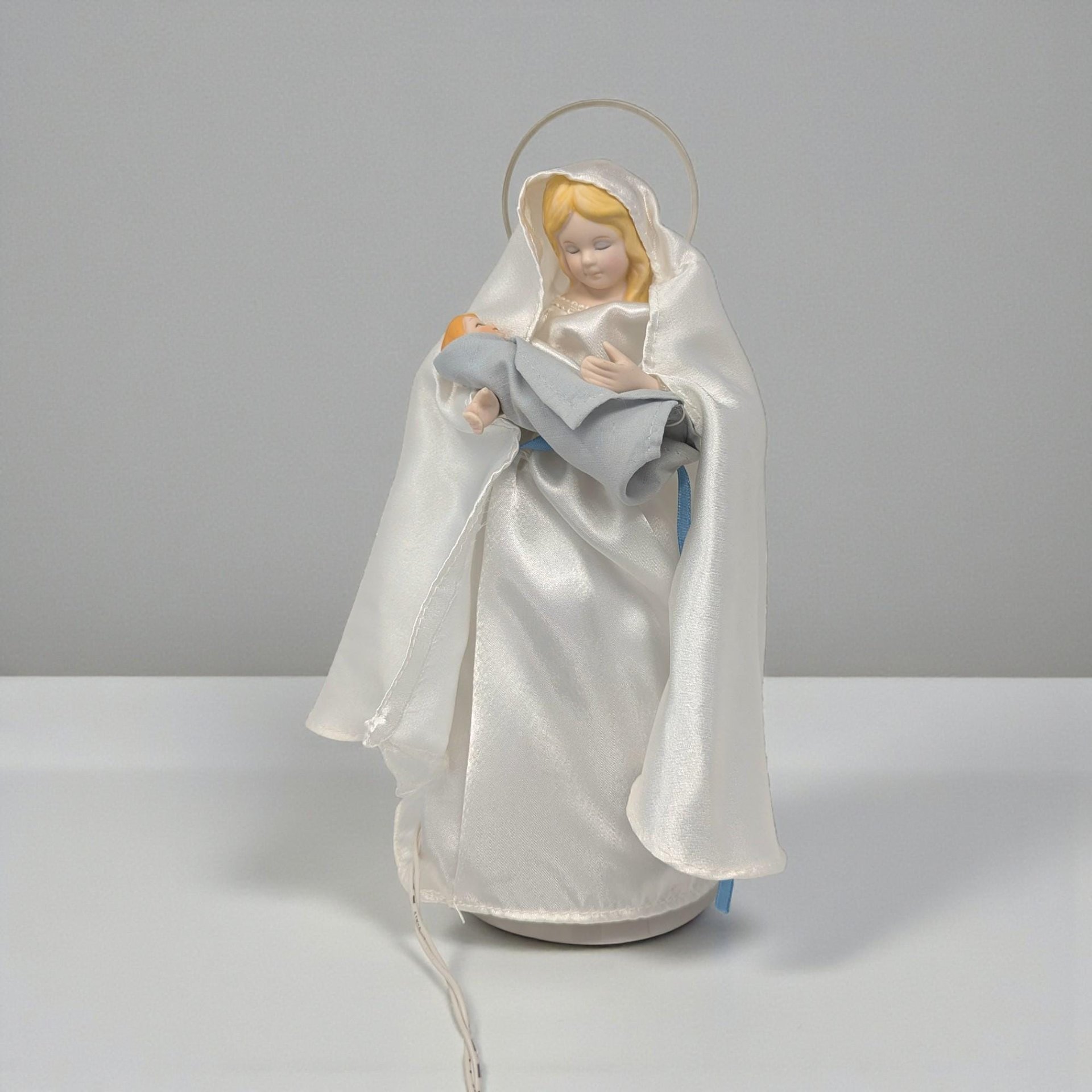 1965 Light Up Mary and Baby Jesus Tree Topper