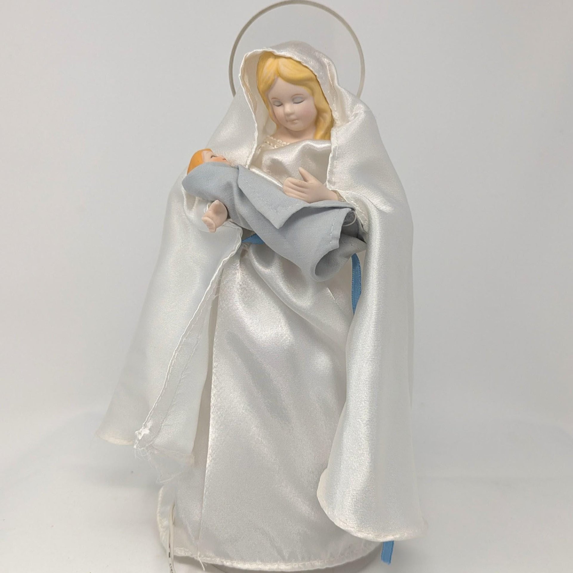 1965 Light Up Mary and Baby Jesus Tree Topper
