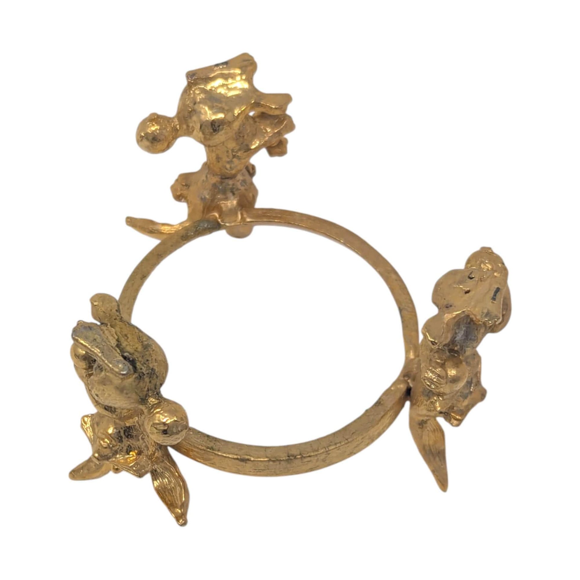 Vintage Metal Rabbit Easter Egg Holder