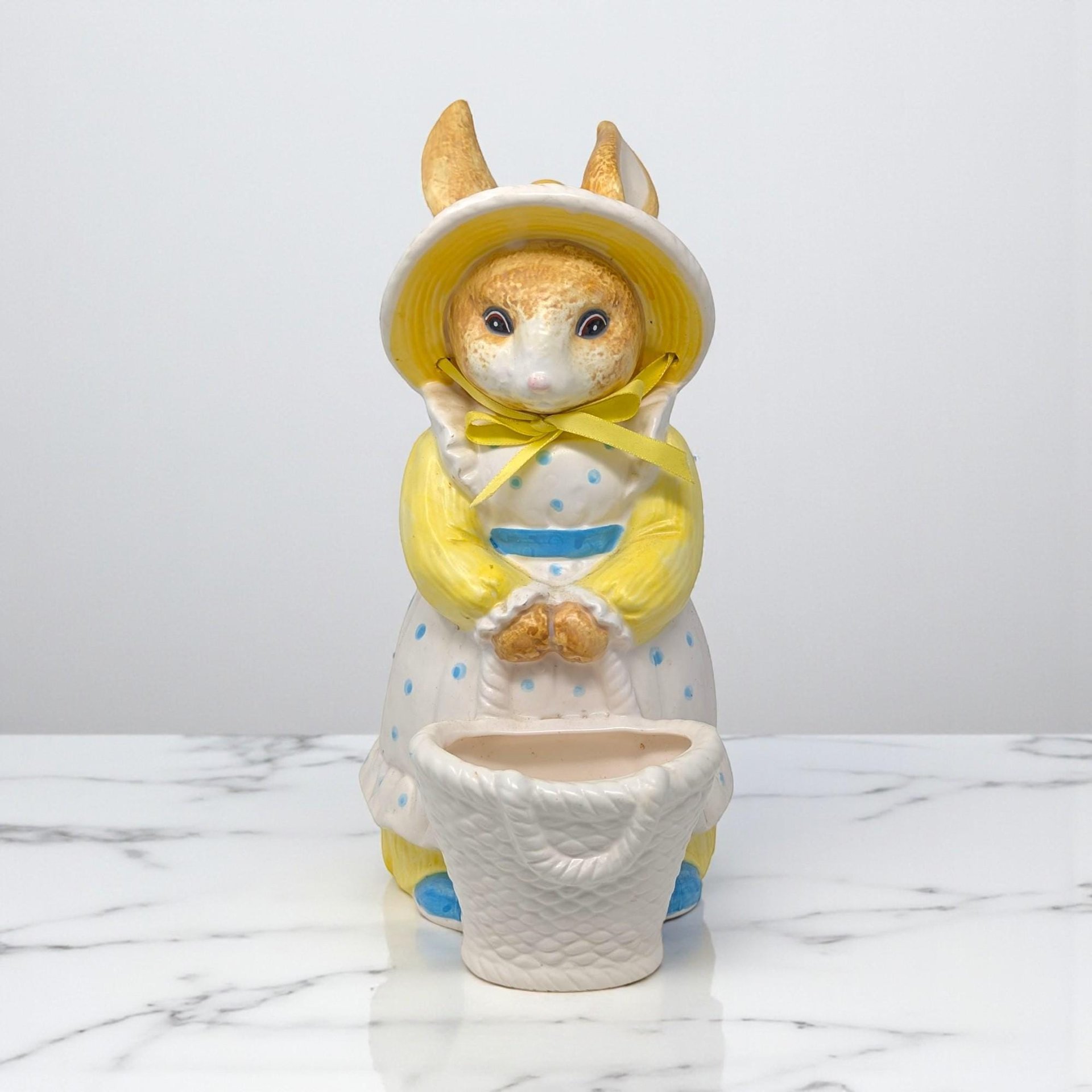 Vintage Dept 56 Standing Rabbit Figural Planter