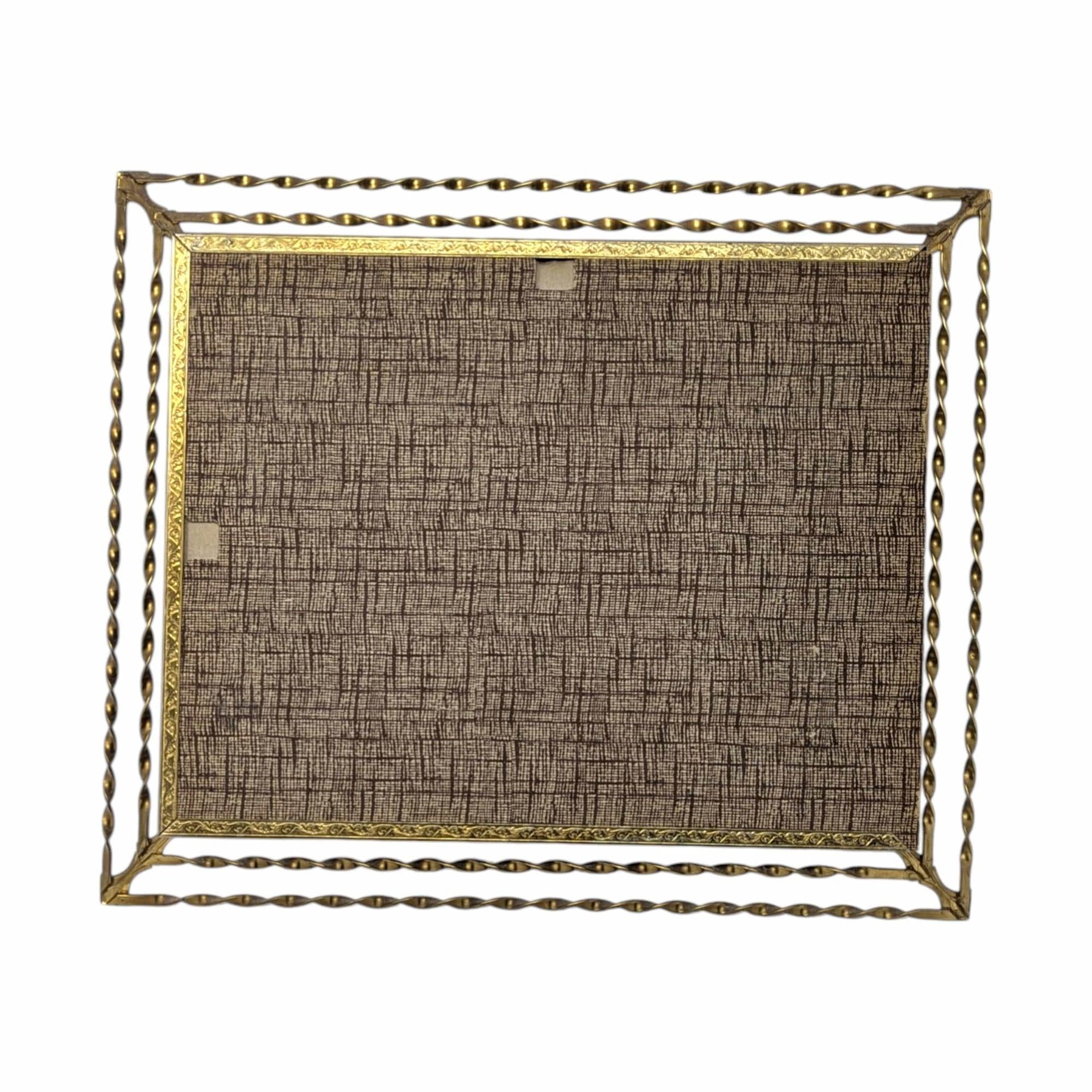 1970s Last Supper Print in Ornate Gold Tone Frame – Religious Art Traditional Framed Decor