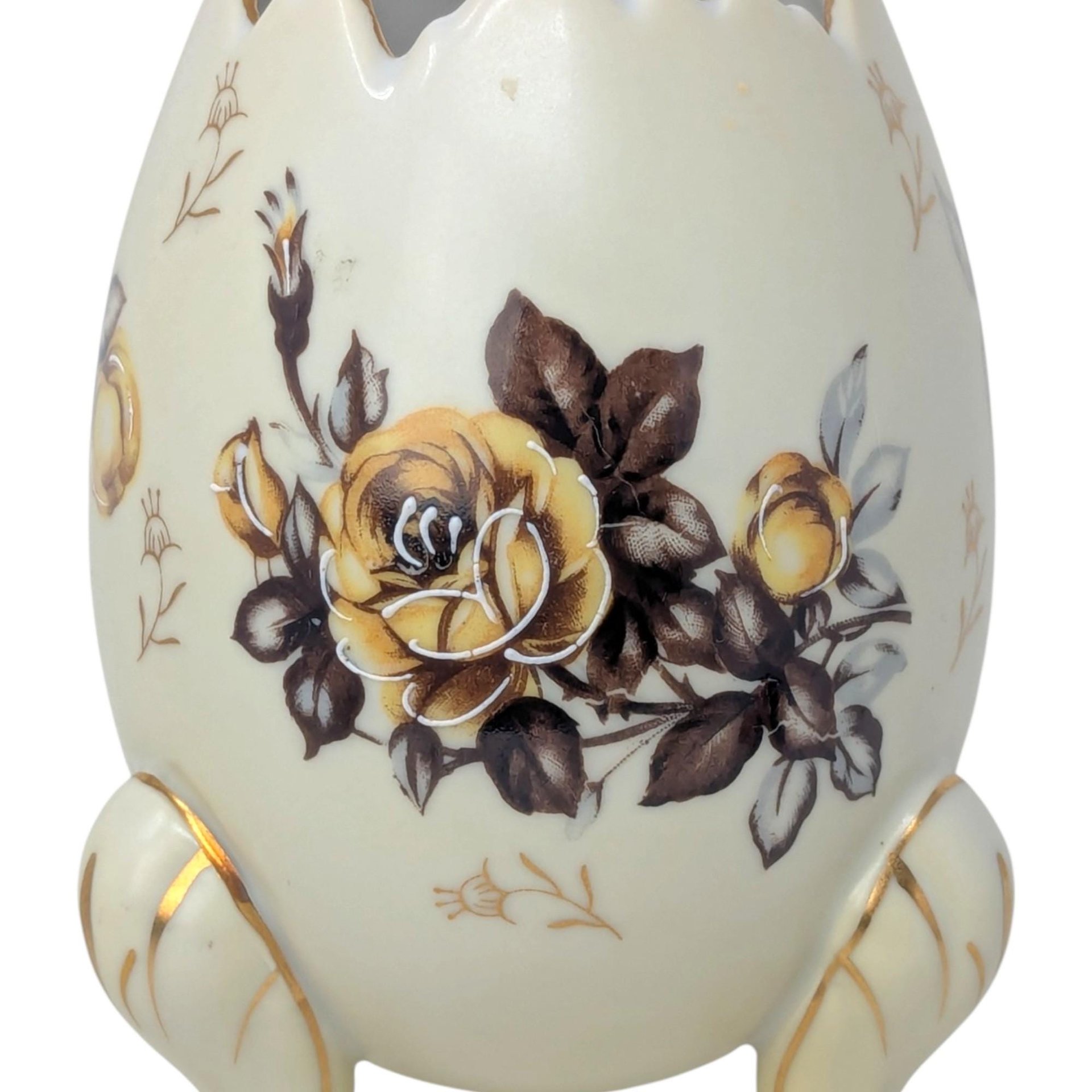 1960s Napcoware 3 Footed Egg Vase Porcelain – Mid-Century Spring Decor