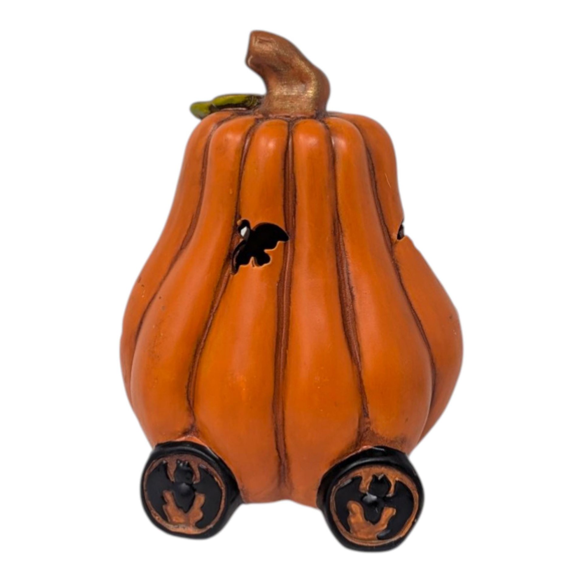 Vintage Ceramic Halloween Pumpkin Coach