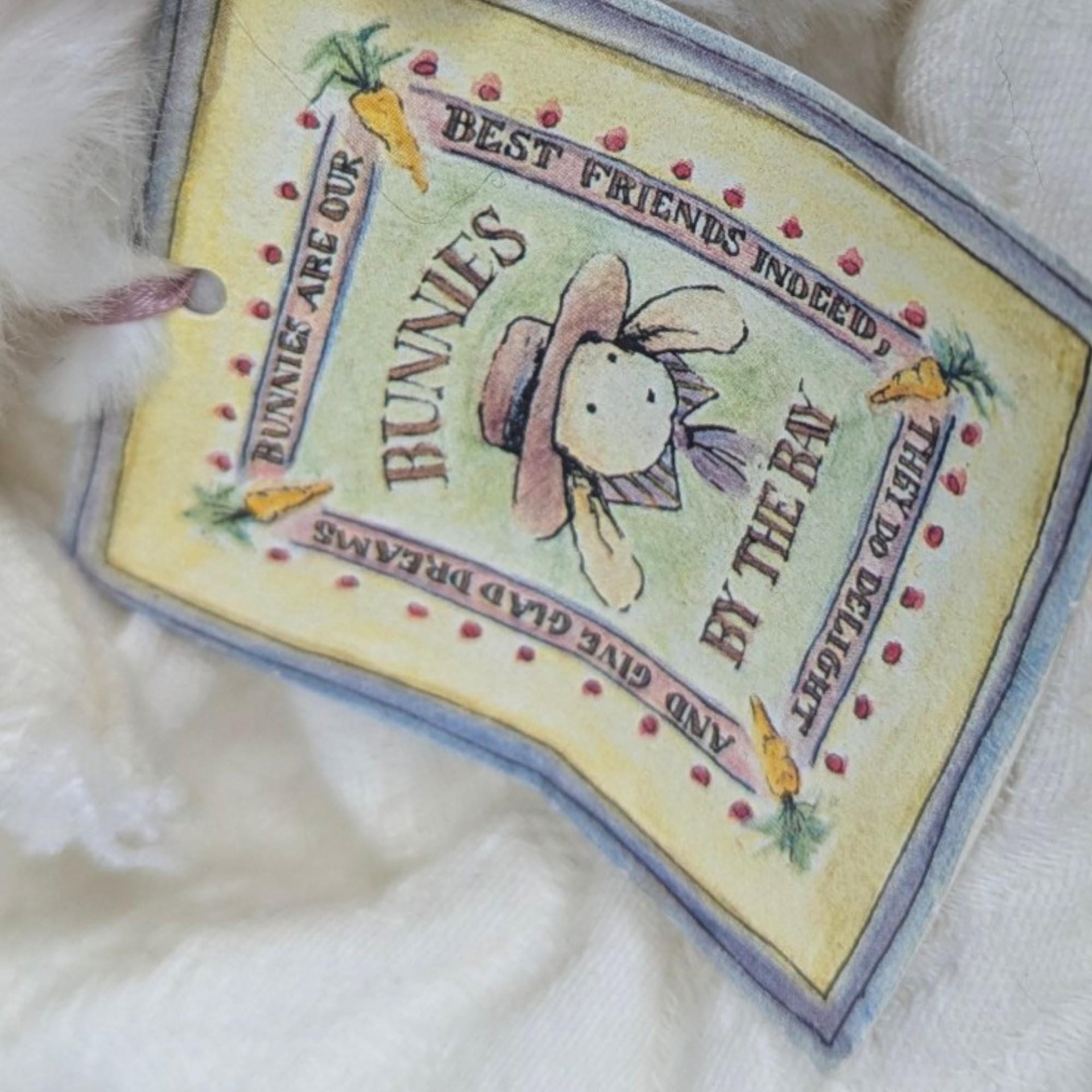 Vintage Bunnies By the Bay Large Artisan Bunny