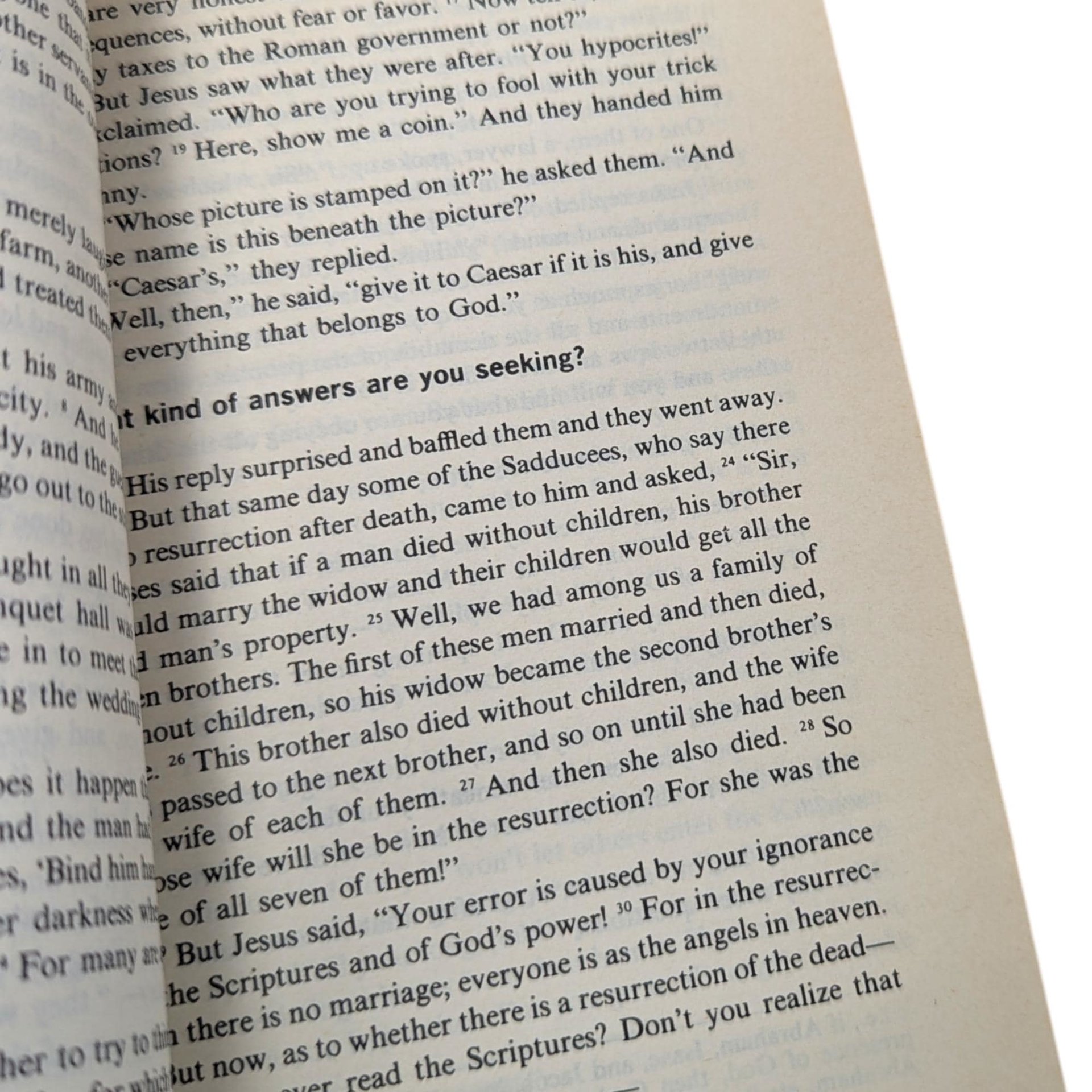 1972 Living New Testament, Would You Believe